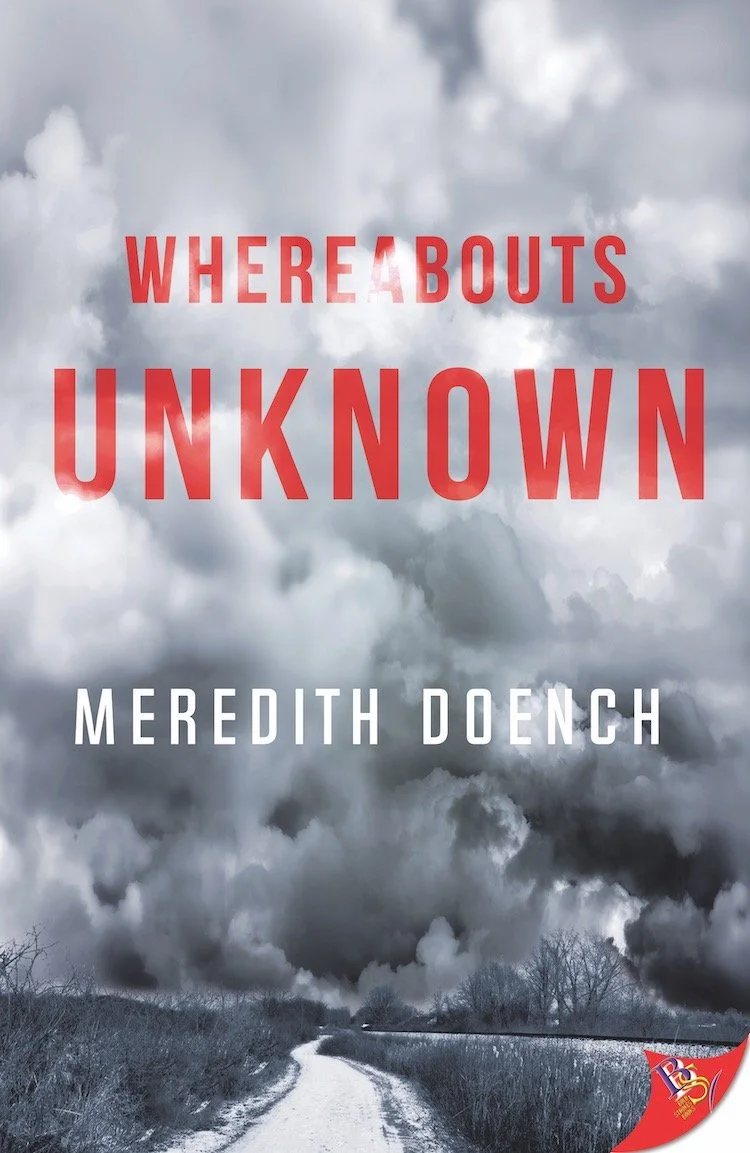 Cover image of Whereabouts Unknown. Cloudy view of a lonely country road.