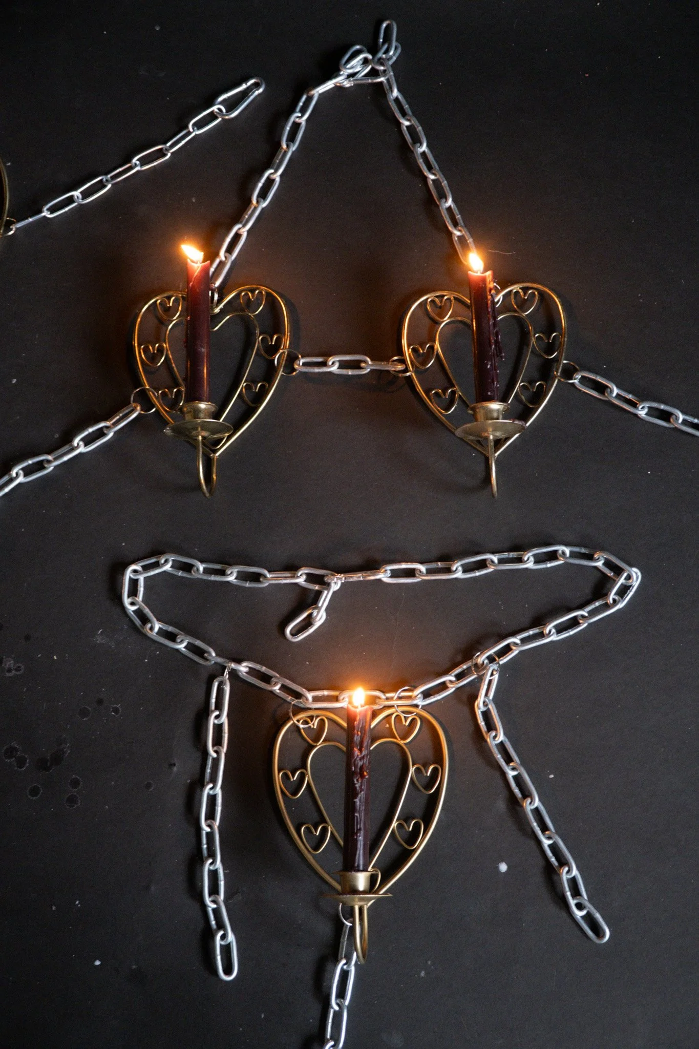 Halloween Heart Candle Bikini