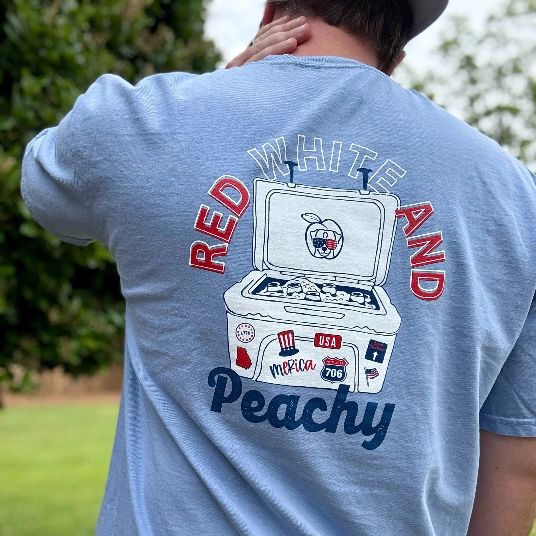 Red, White & Peachy II