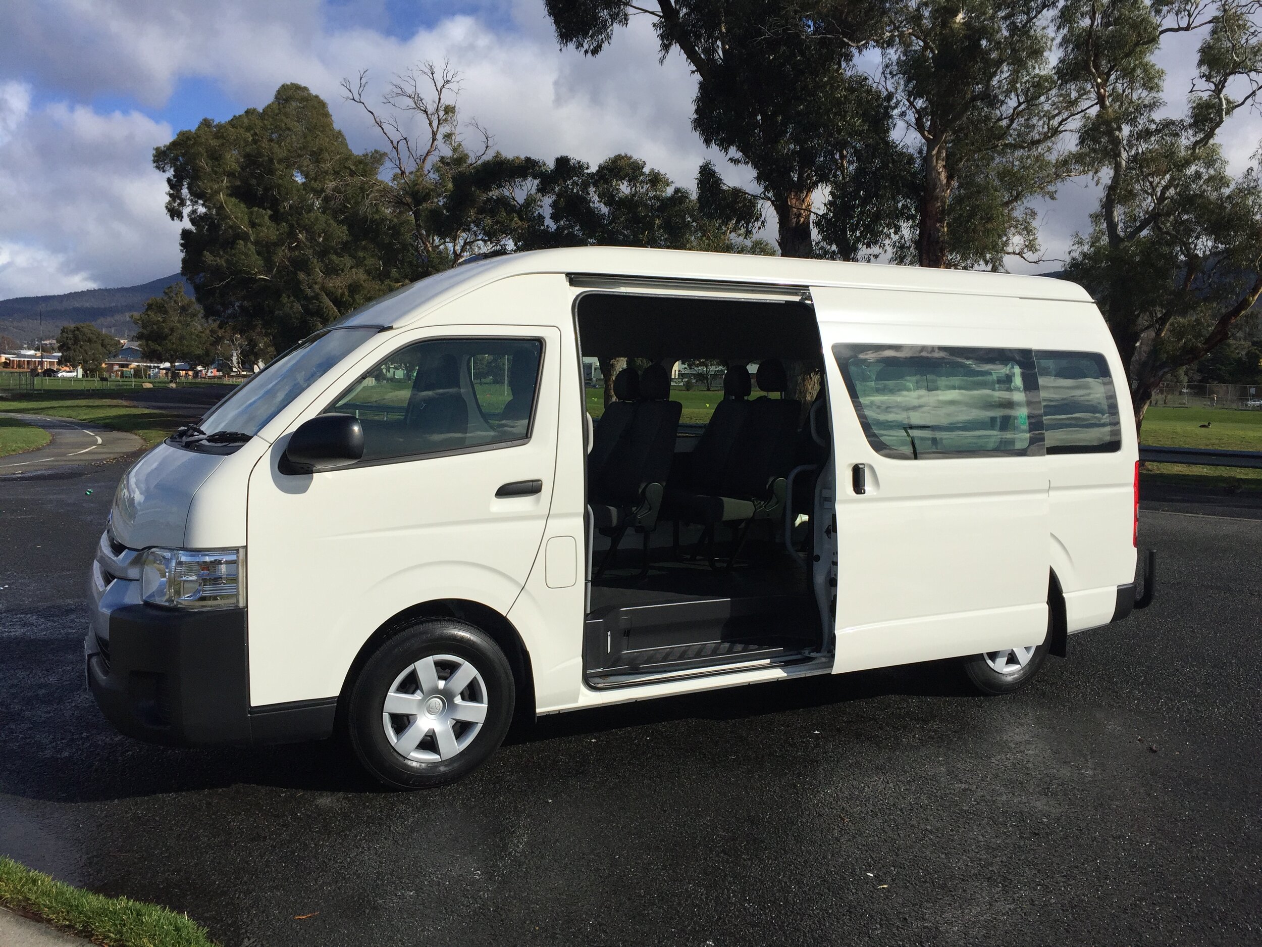 12 Seat Standard Toyota Hiace Hire Rental Hobart Tasmania