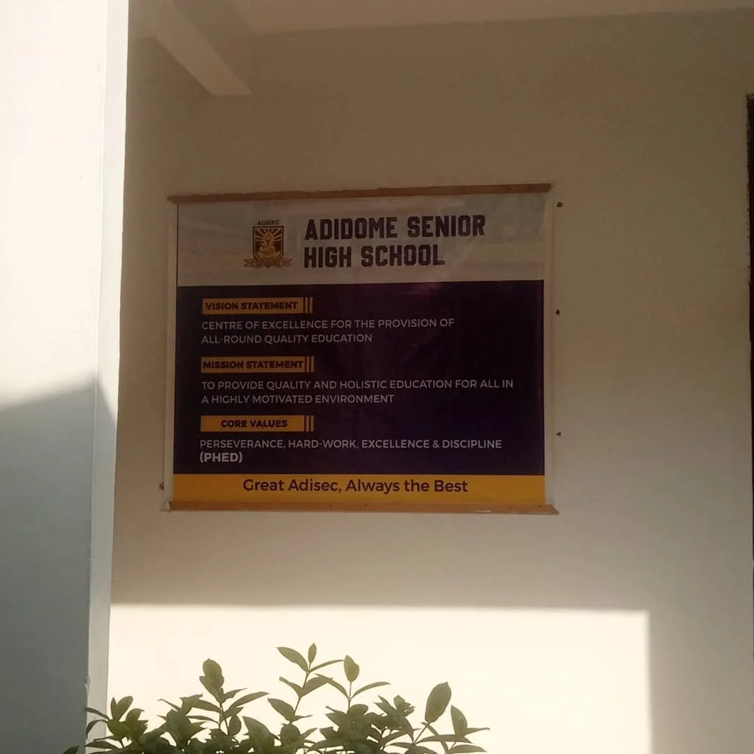 In January 2024, READ donated cases of hand sanitizer to Adidome Senior High School in Adidome, Ghana (Pillar: A).