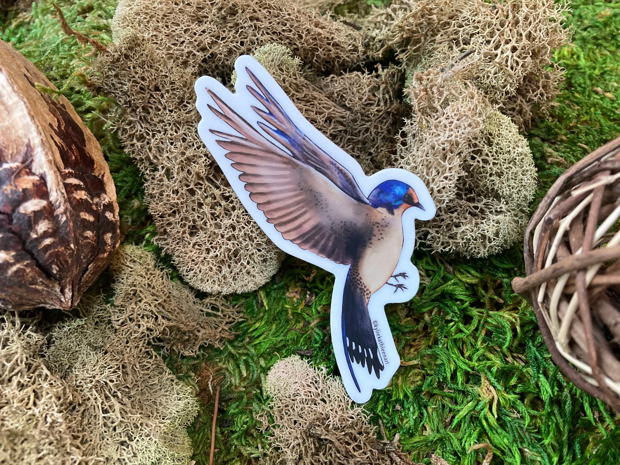 Mini Barn Swallow Sticker