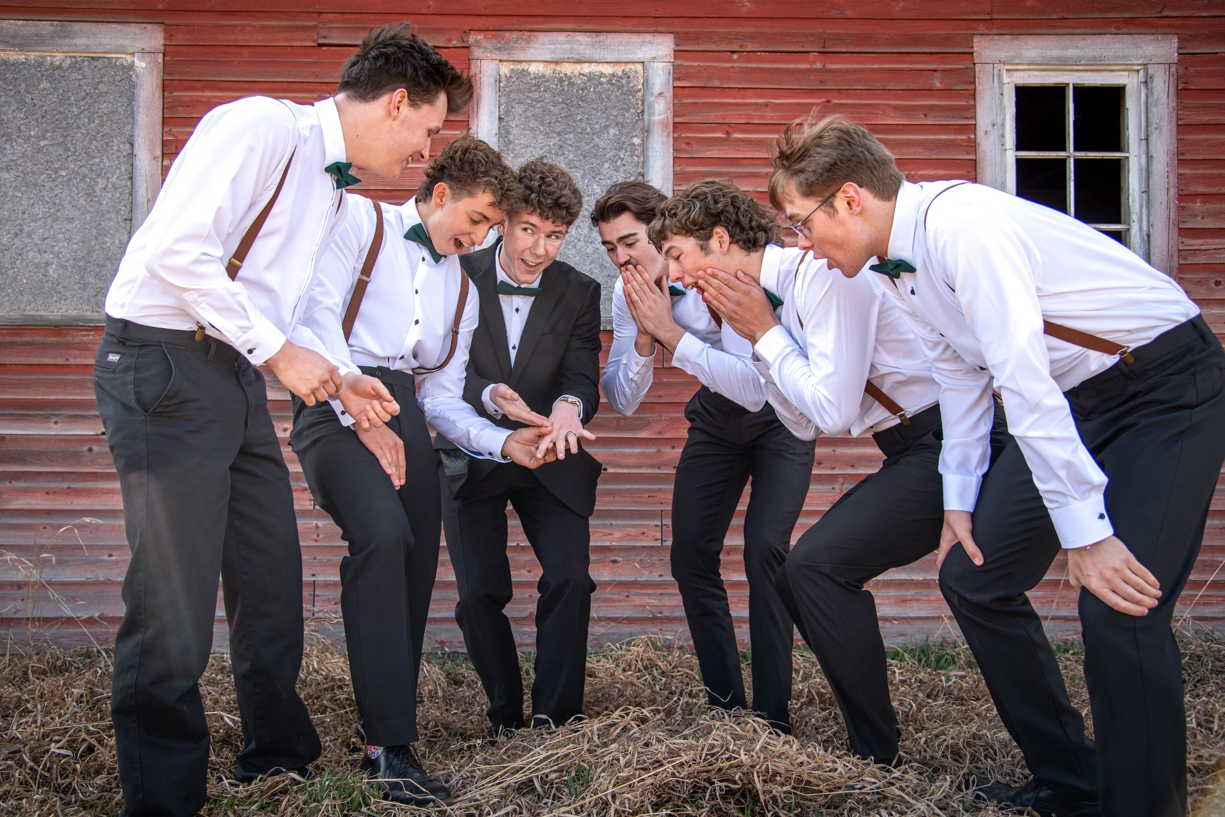 Grooms Men Wedding Photos Alberta