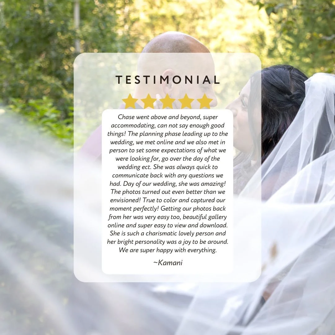 Testimonial Edmonton Wedding Photographer