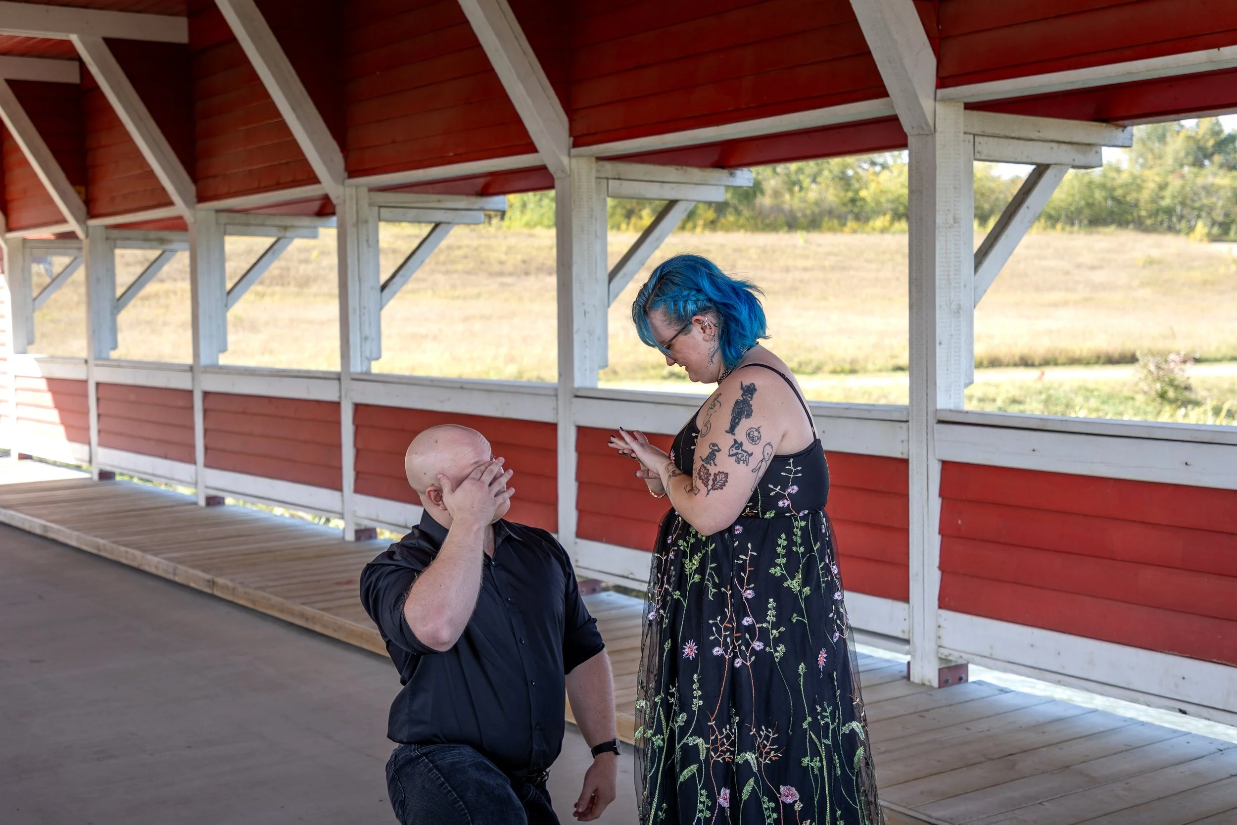 Surprise Proposal Photographer Edmonton Alberta