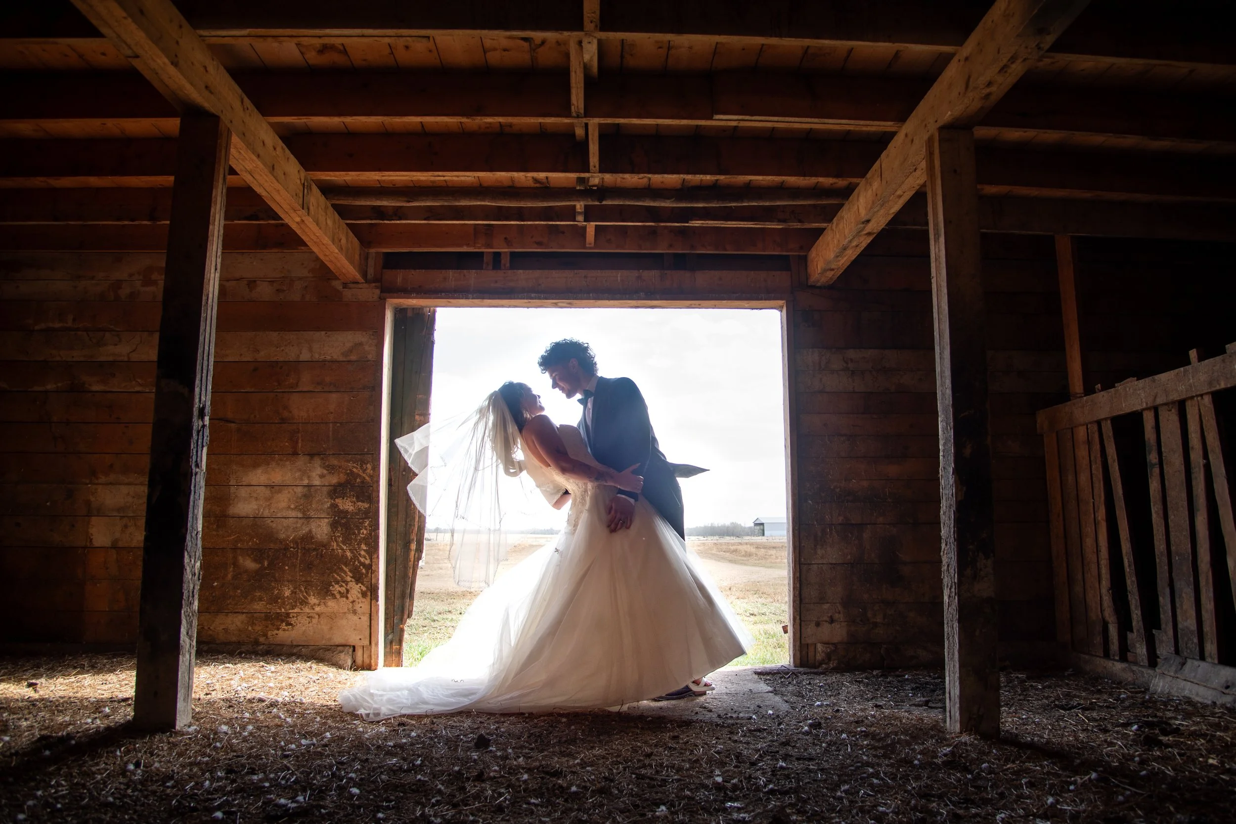 Bride and Groom Portraits Alberta