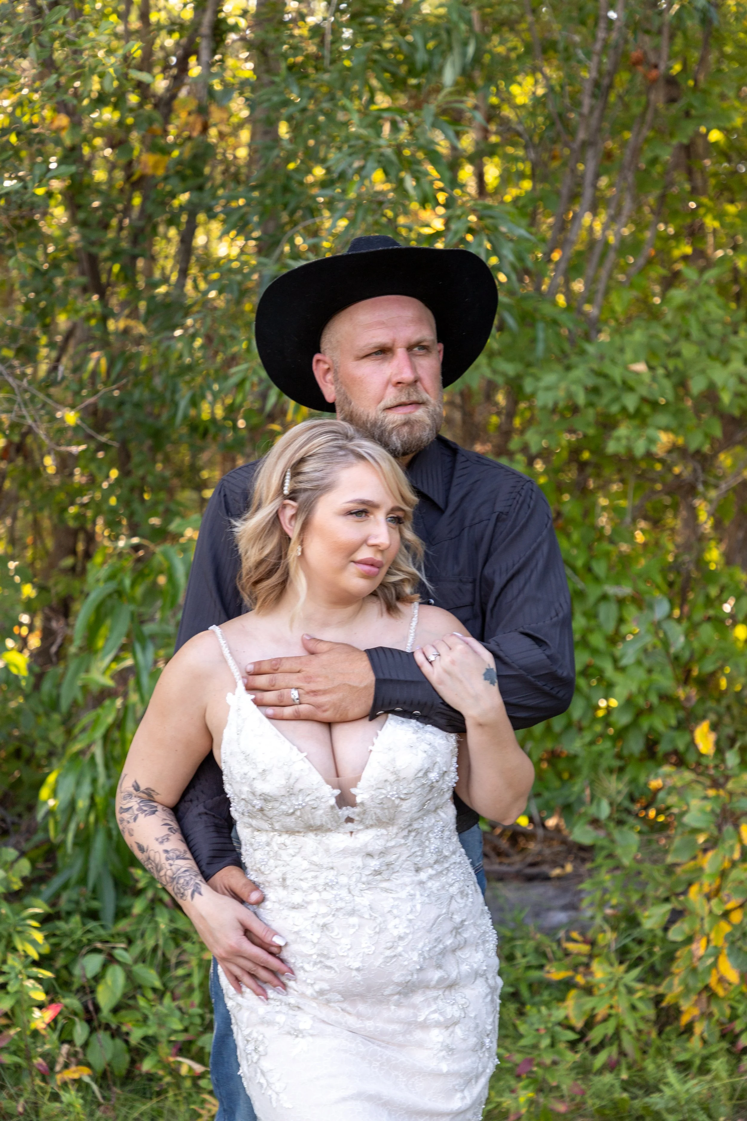 Bride and Groom Portraits - Barrhead Alberta