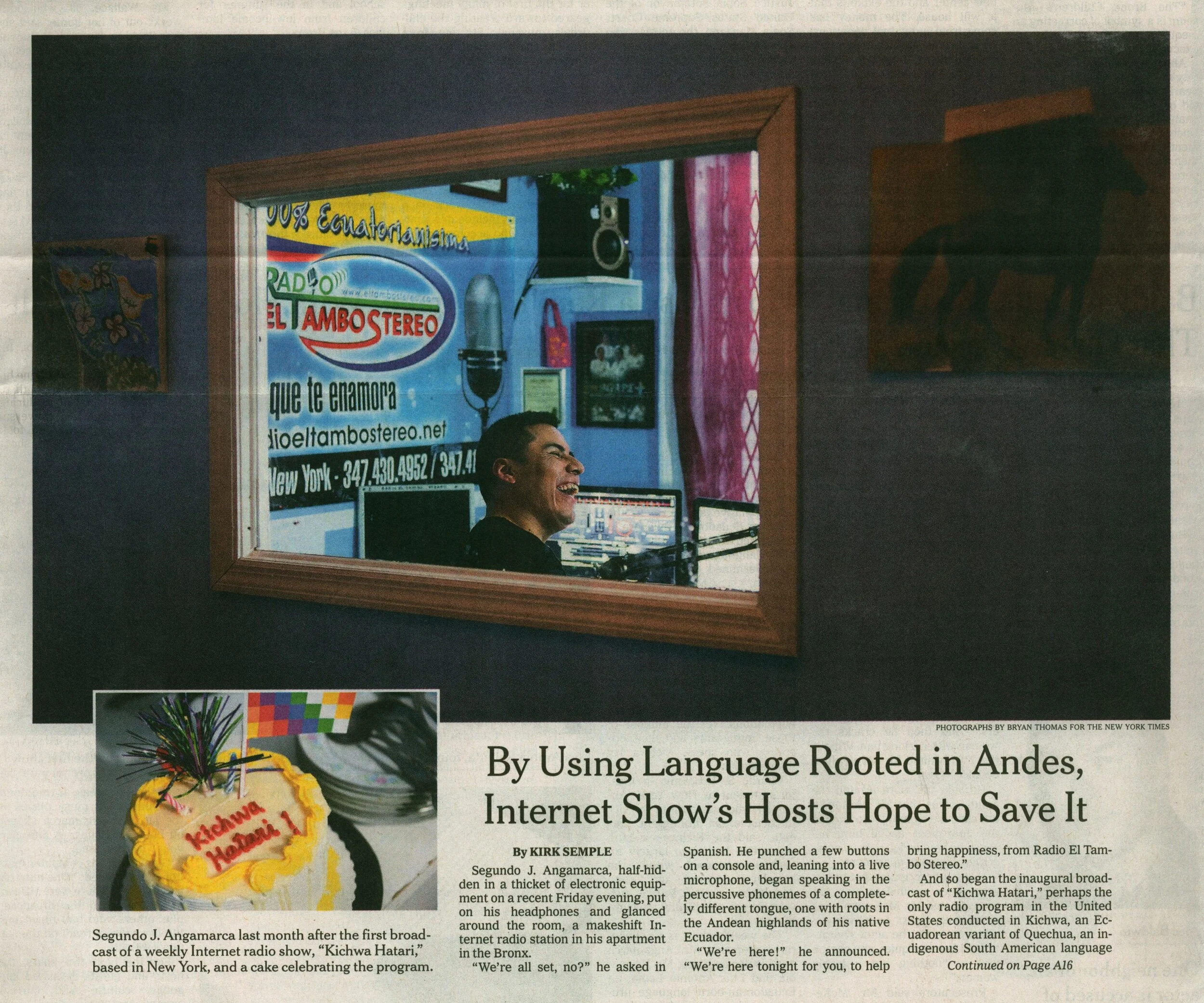 Kichwa Hatari in the New York Times