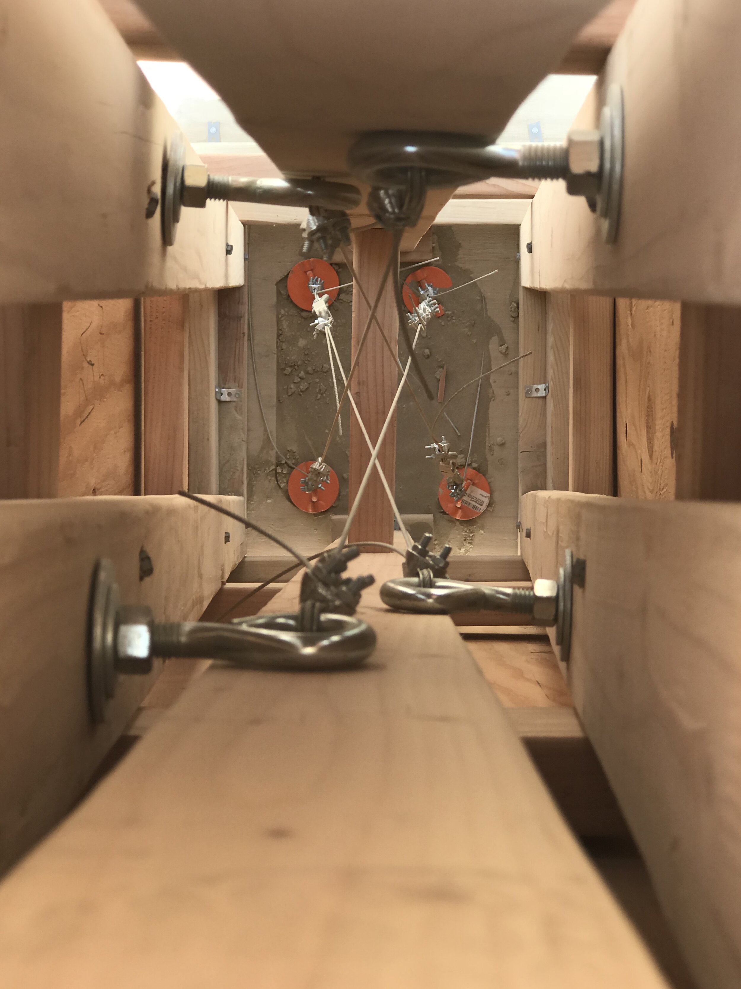Topdown internal support and ground anchors
