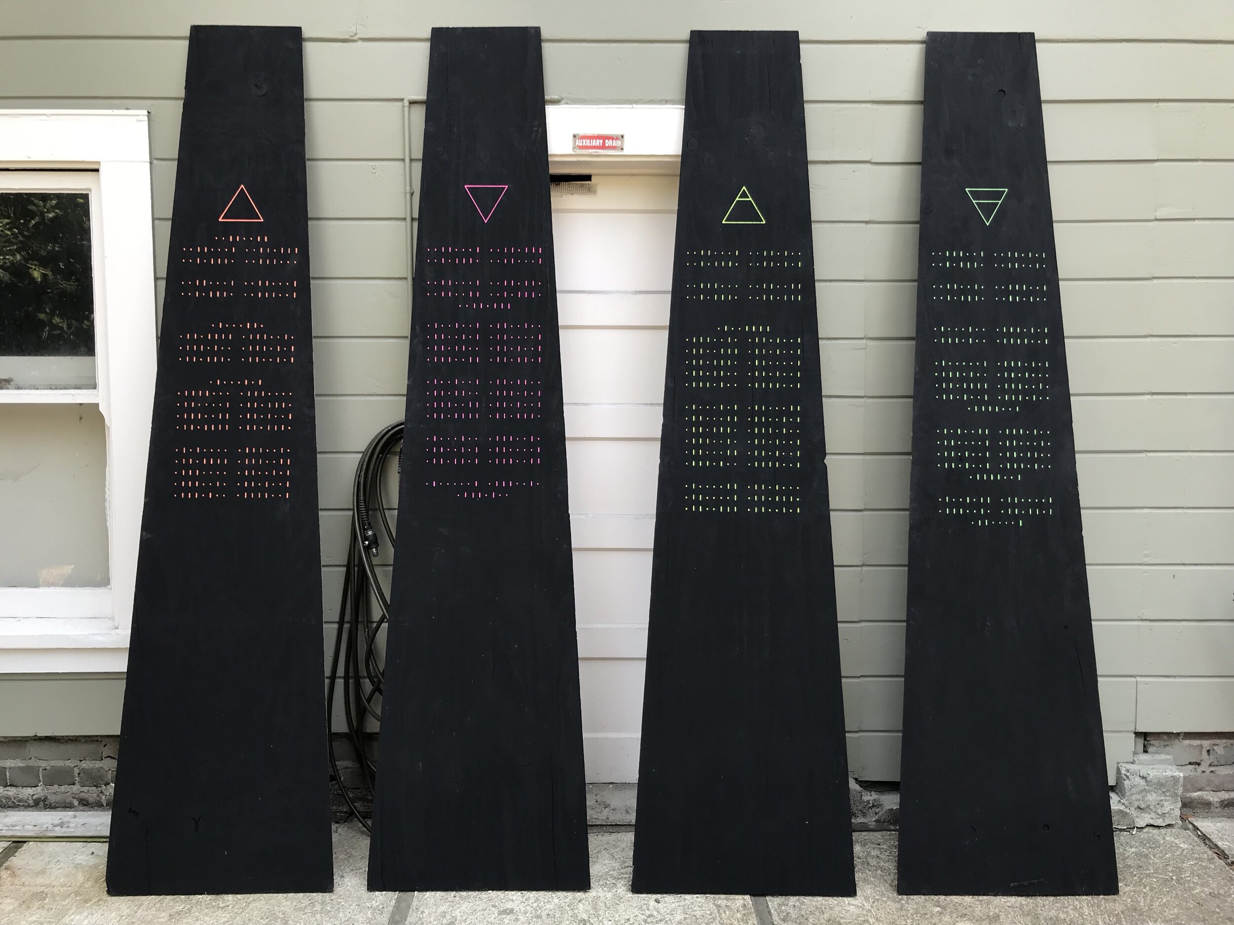Finished sides, and the last time they weren't covered in playa-dust