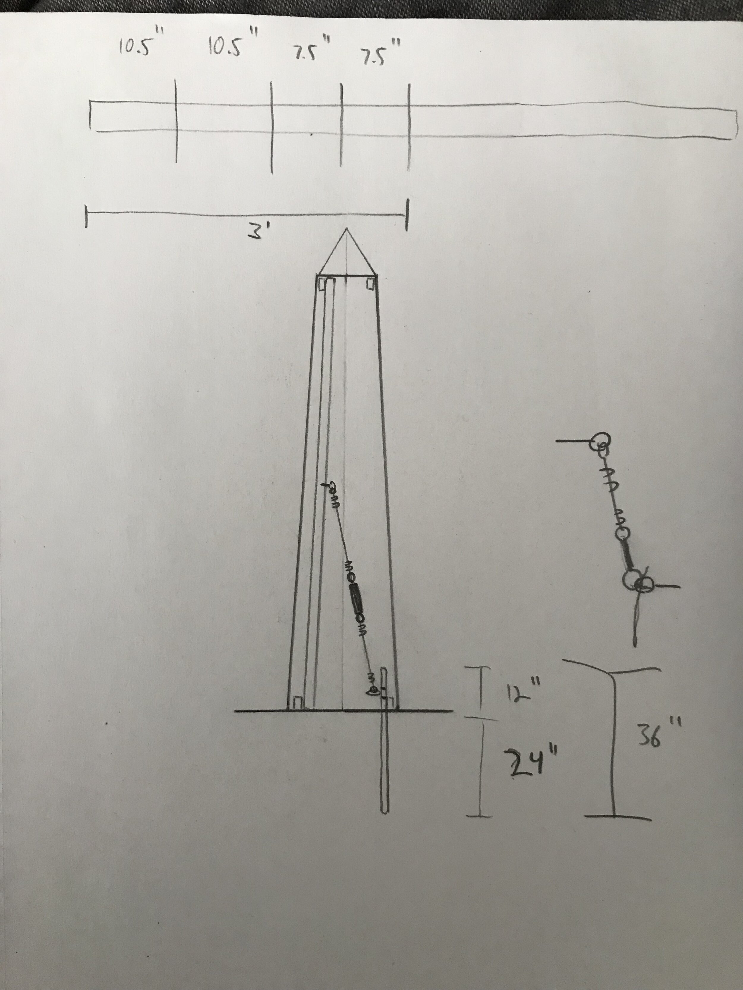 Sketching out the internal support structures