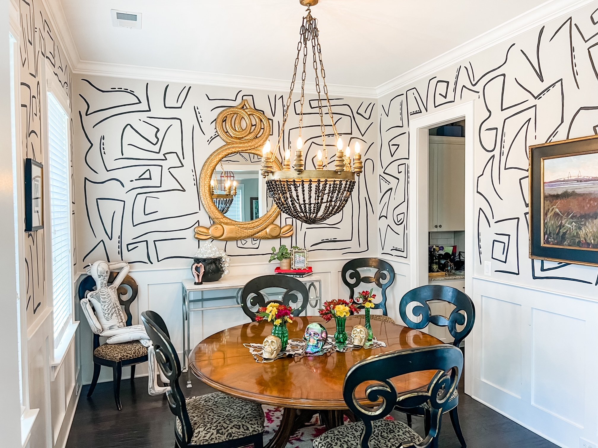 Geometric Design Dining Room