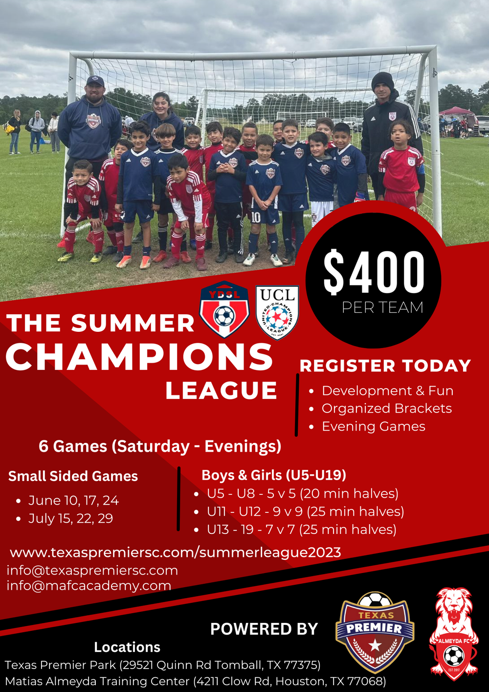 Summer Champions League 2023 — Texas Premier Soccer Club