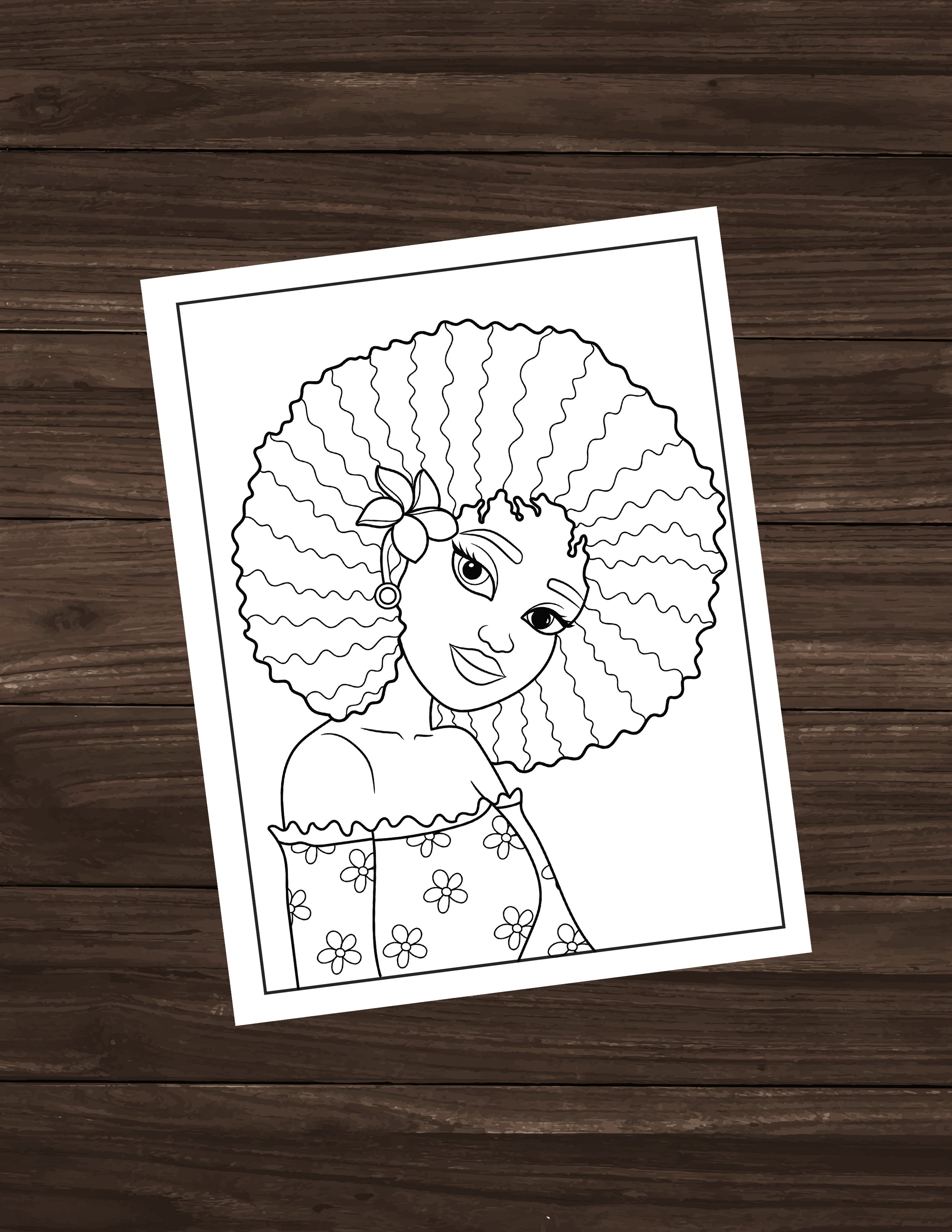 Black Girl - Flower Fro