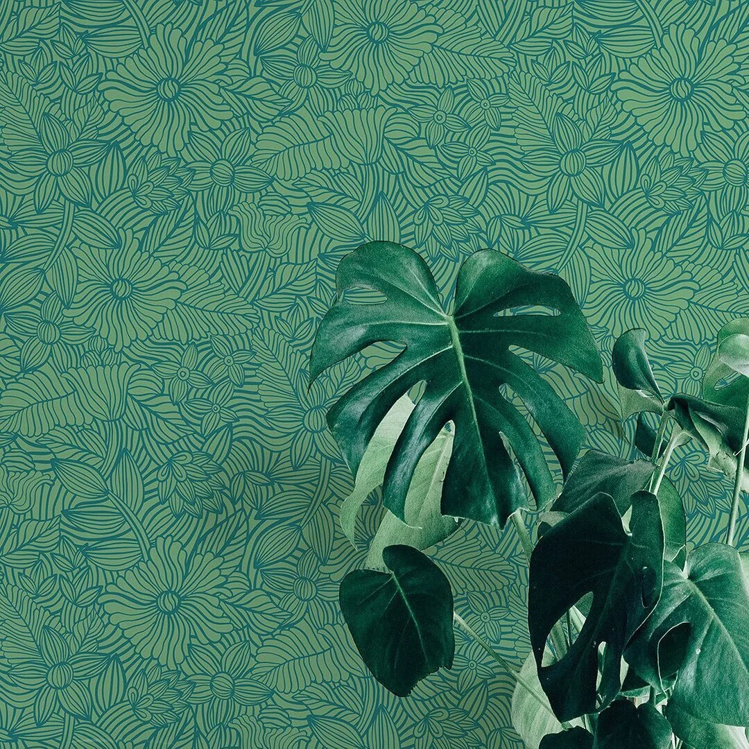 Wilderness 🌿 This one is now available as wallpaper @happywall_com !
.
.
#happywall #wallmural #wallpaper #wallpaperdesigner #surfacepattern #surfacepatterndesign #patterndesign #patterndesigner #artlicensing #floraldesign #floralpattern #tapet #mö