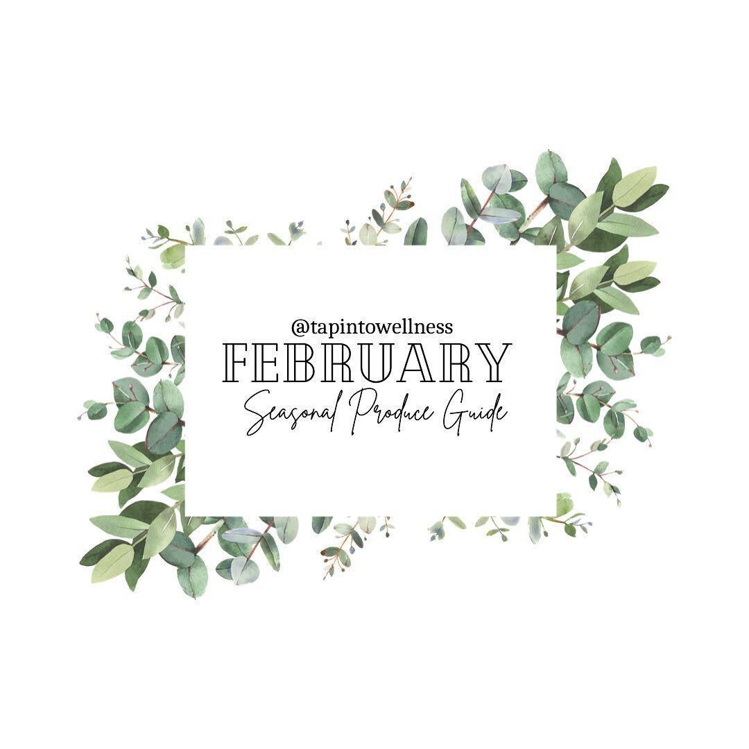February is officially here, which means it&rsquo;s time to add more in-season produce to your grocery carts! 🛒⠀
⠀⠀⠀
When you buy produce that is in season, it will not only taste better &amp; have more flavor, but will be less expensive, too!
⠀⠀⠀
S