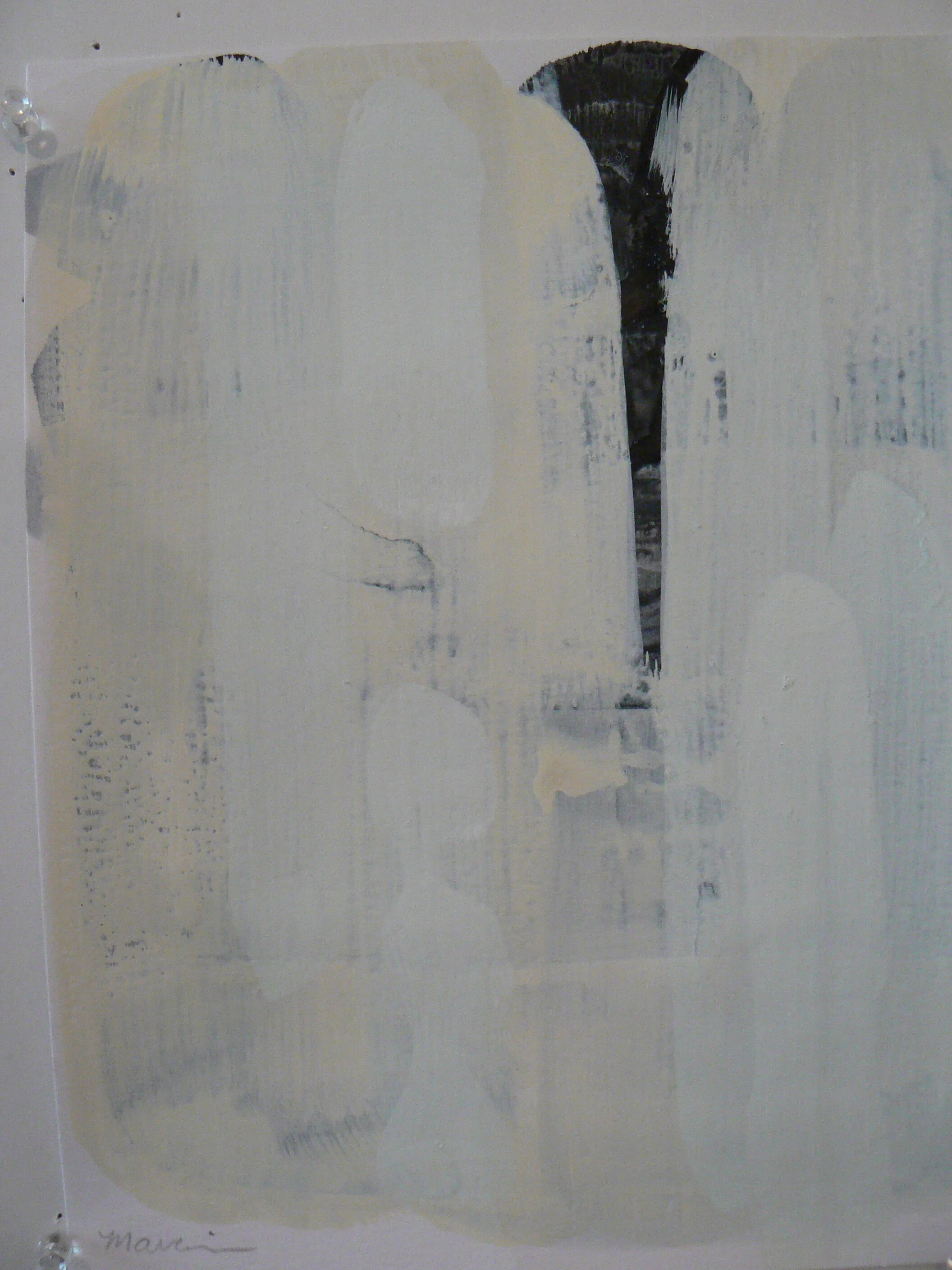 'Hidden'  Ink/Gouache on Paper 9 1/2" x 12"