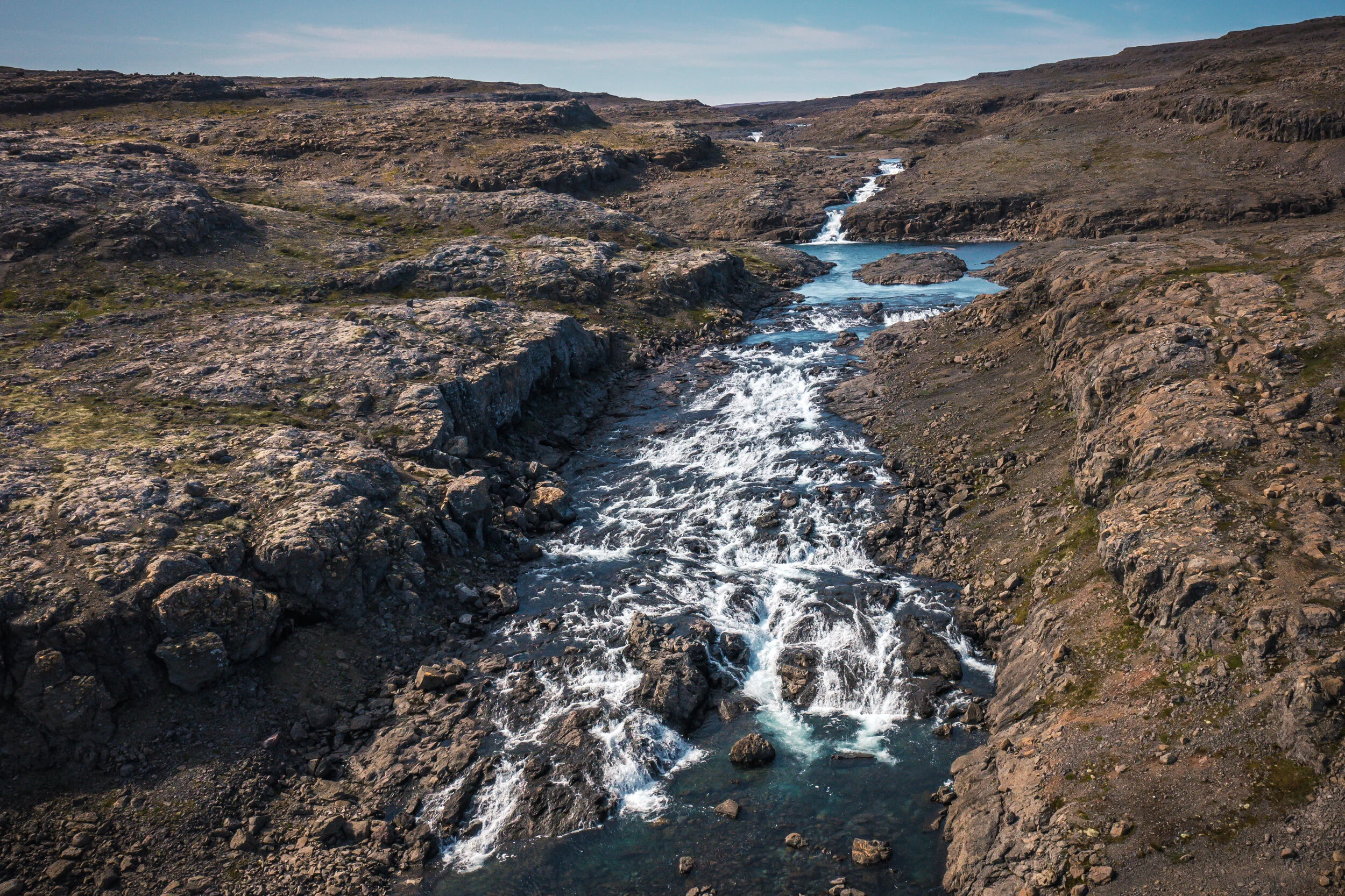 Waterfall in Hvalá