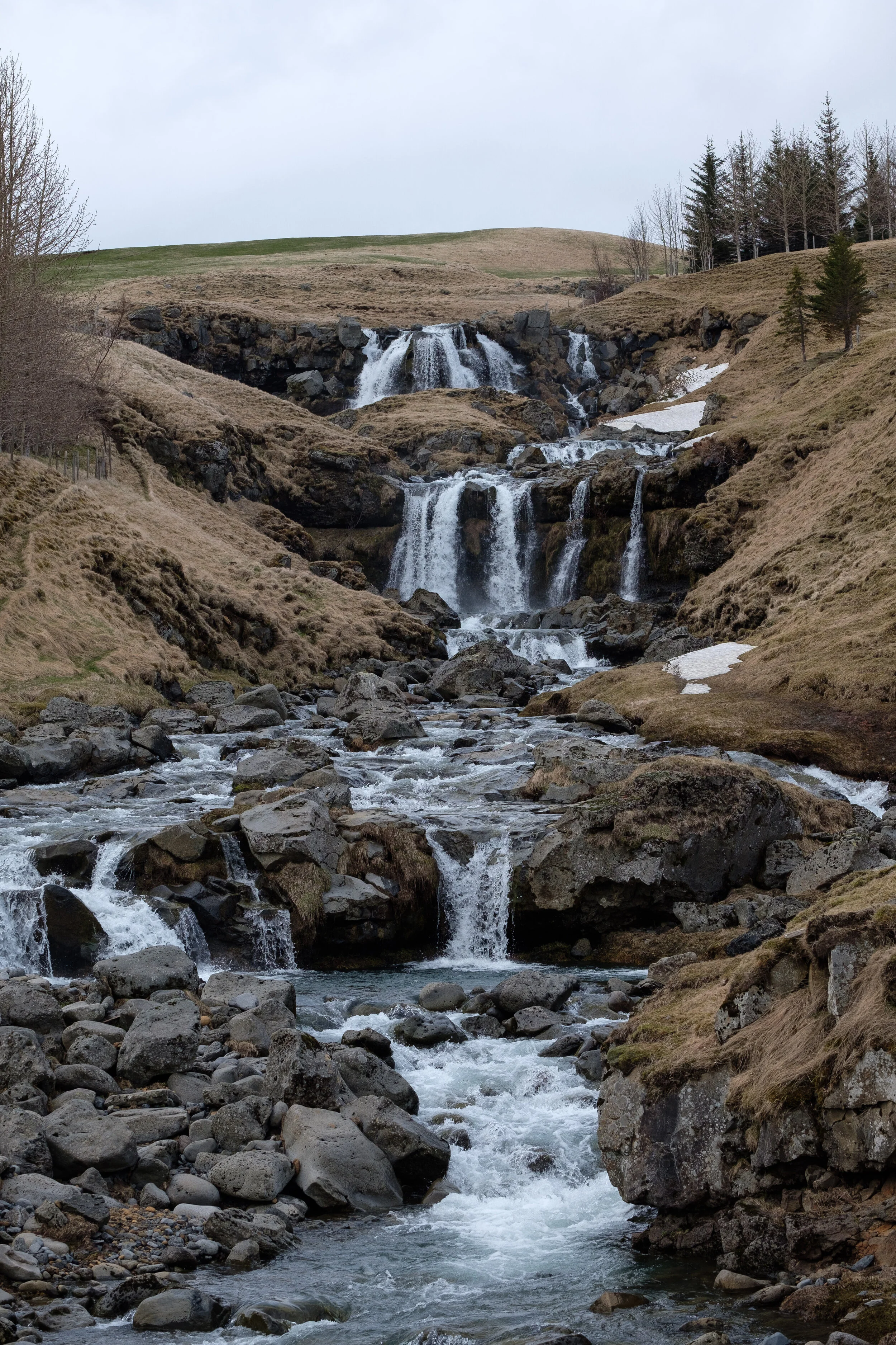 Waterfall in Kvoslækjará