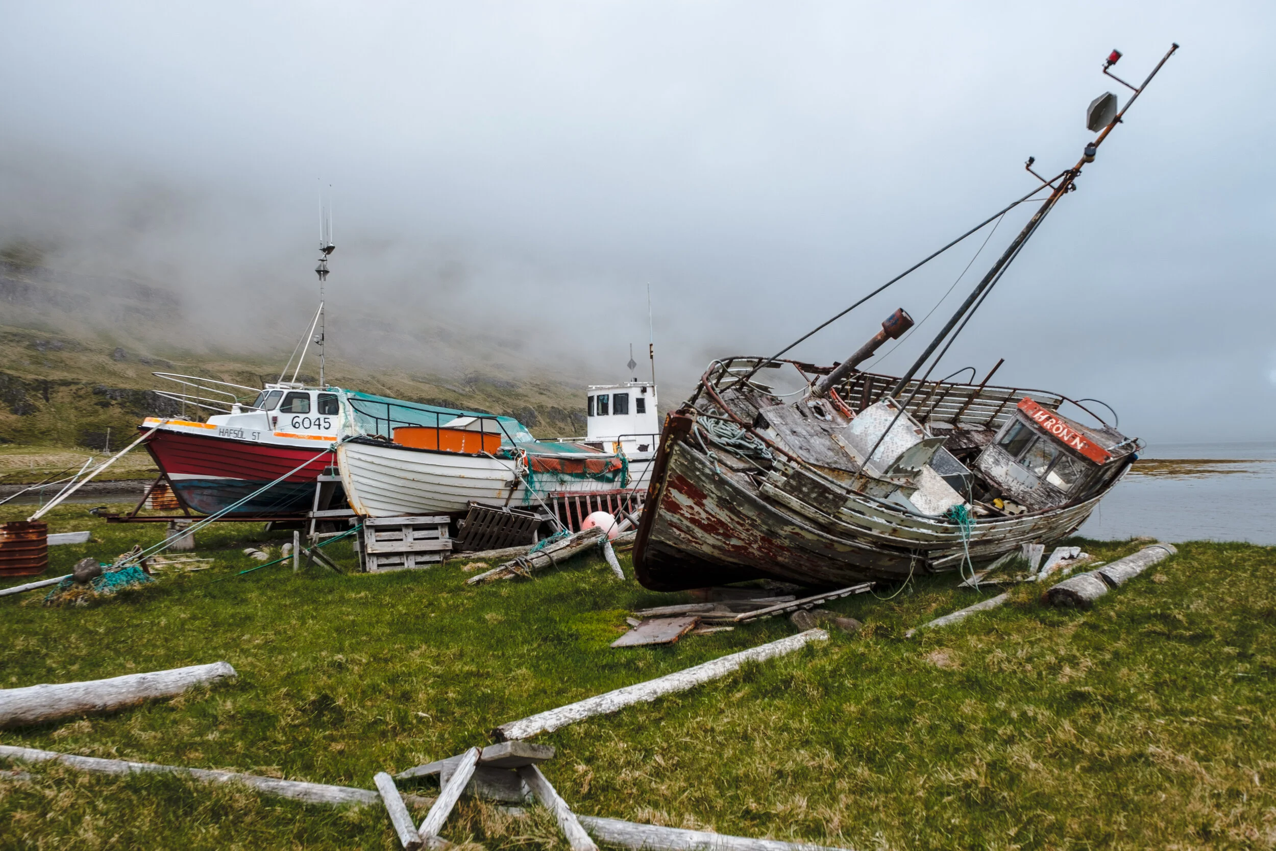 Boats in Ingólfsfjörður