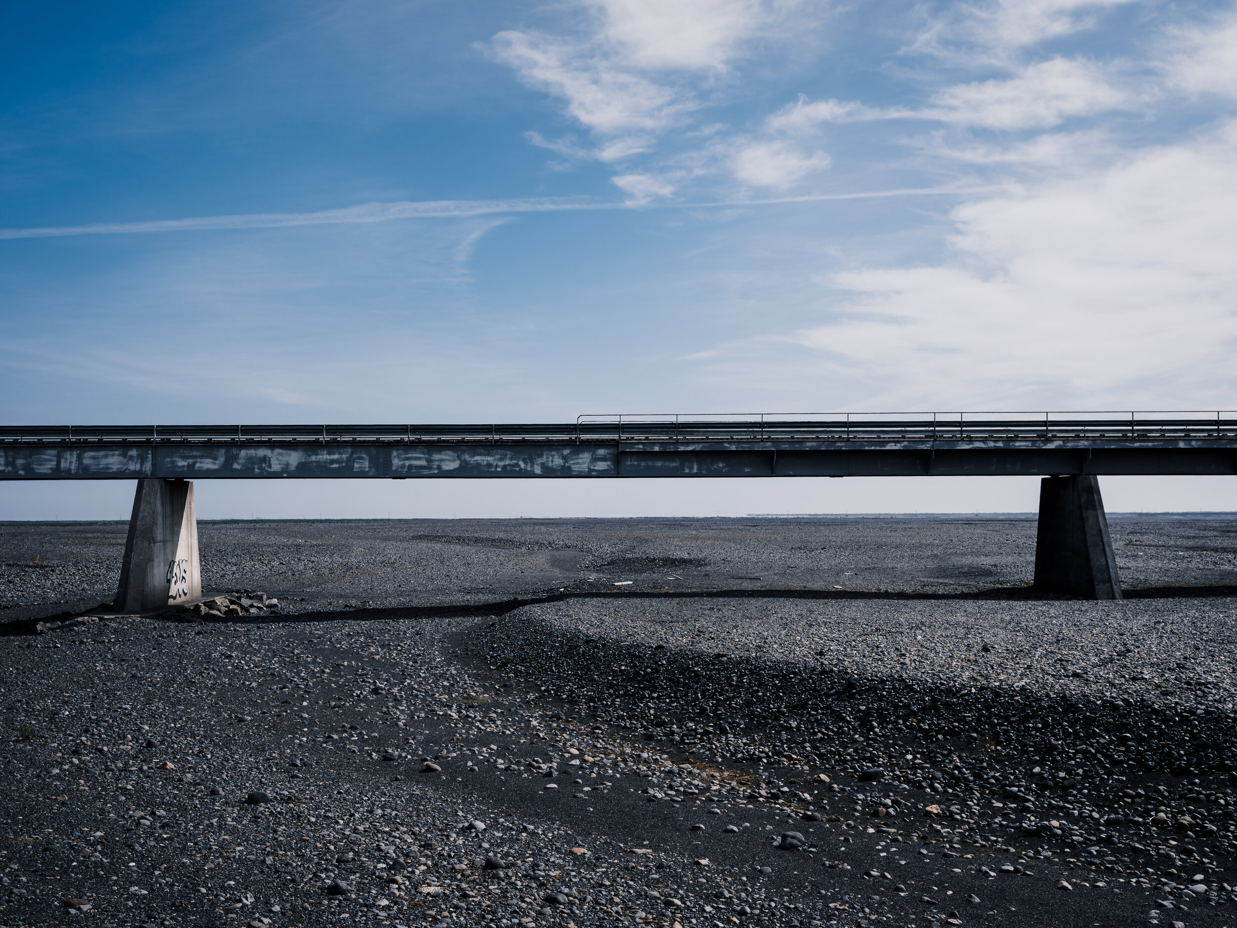Bridge over old course of Skeiðará