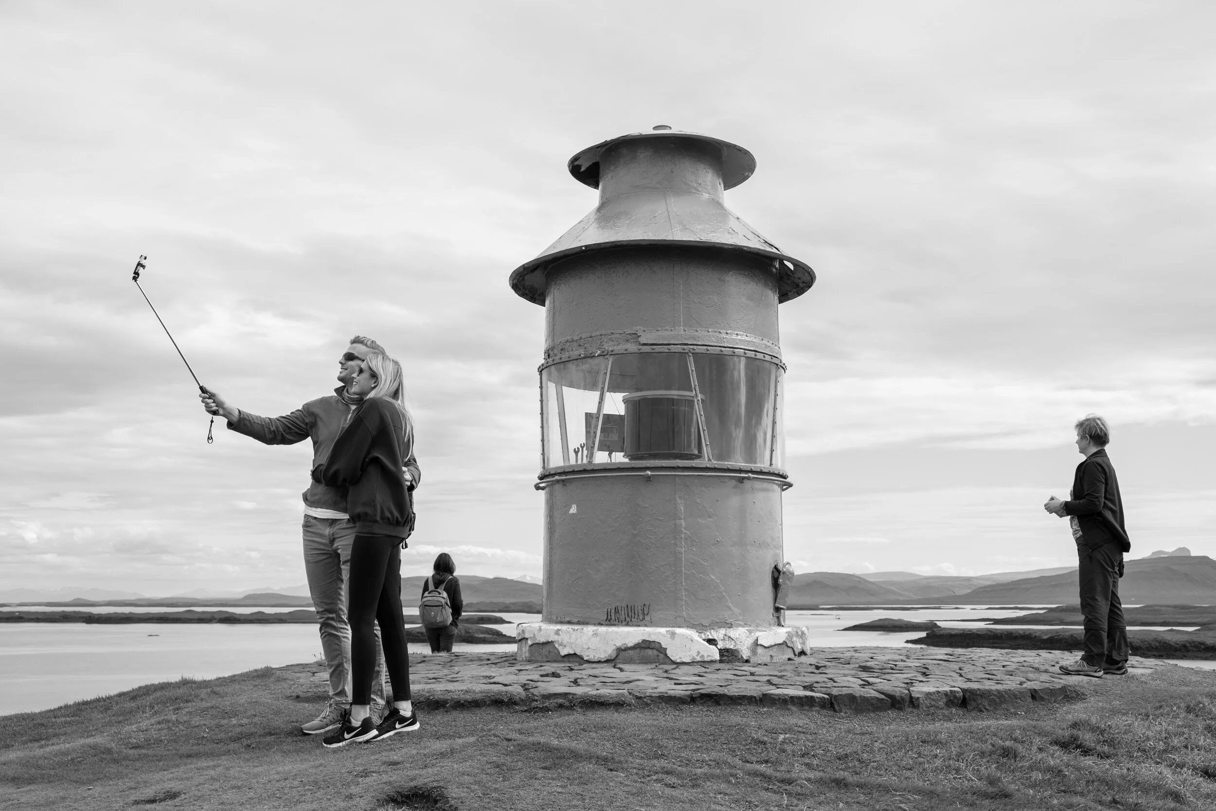At the lighthouse in Súgandisey
