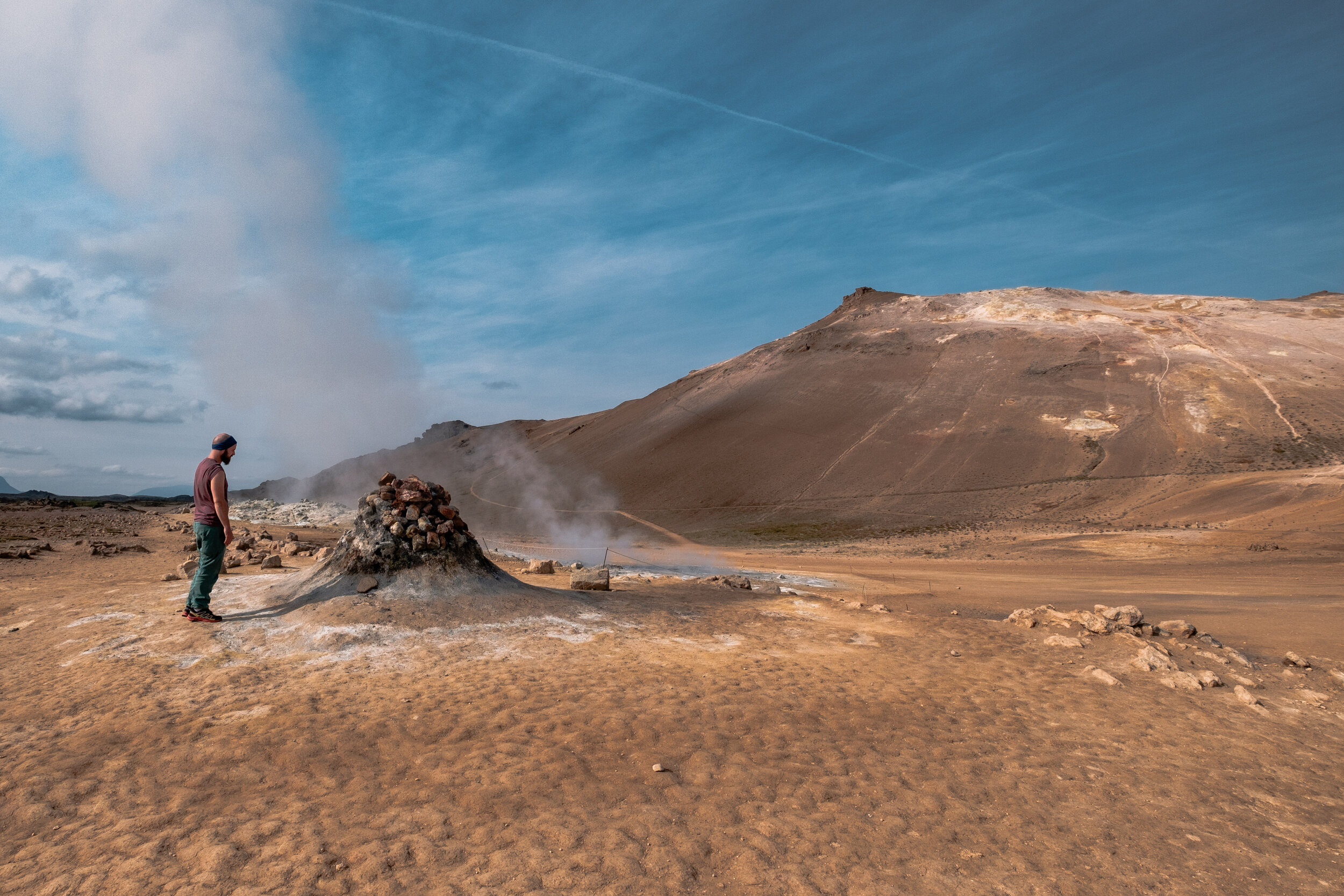 At a vent in Námaskarð