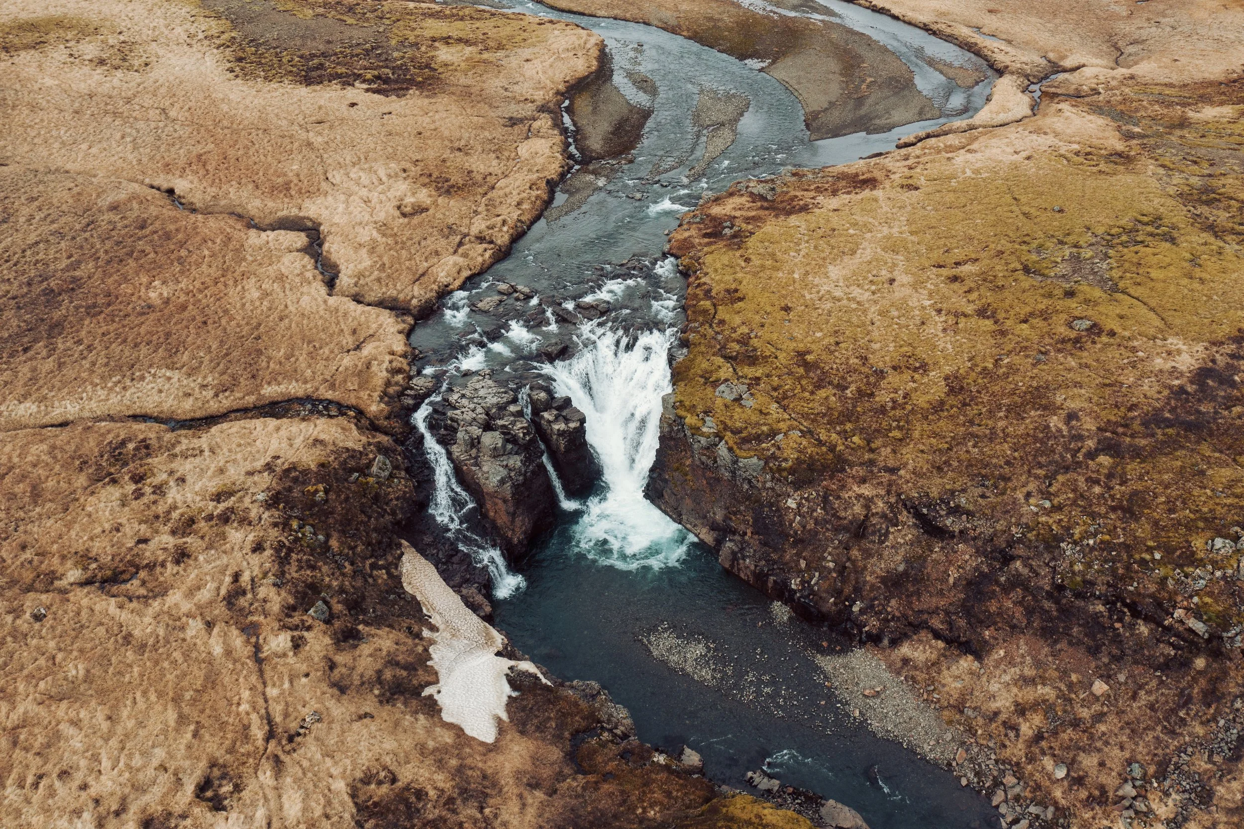 Waterfall in Bjarnadalsá