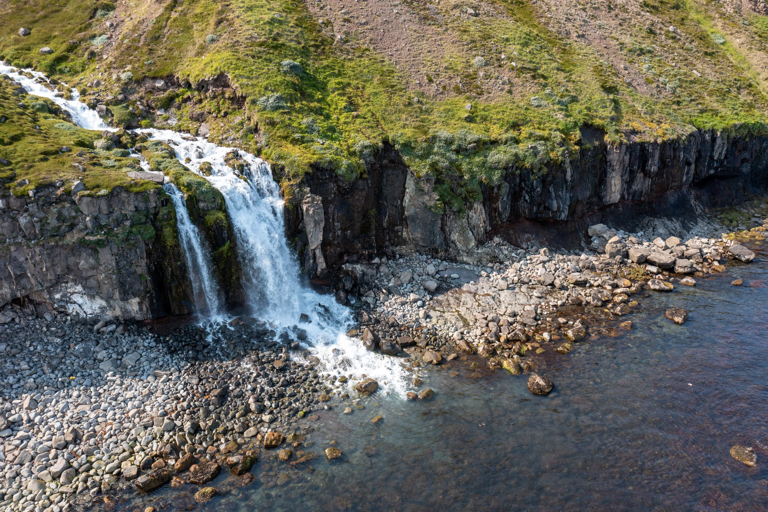 Waterfall in Sauðá