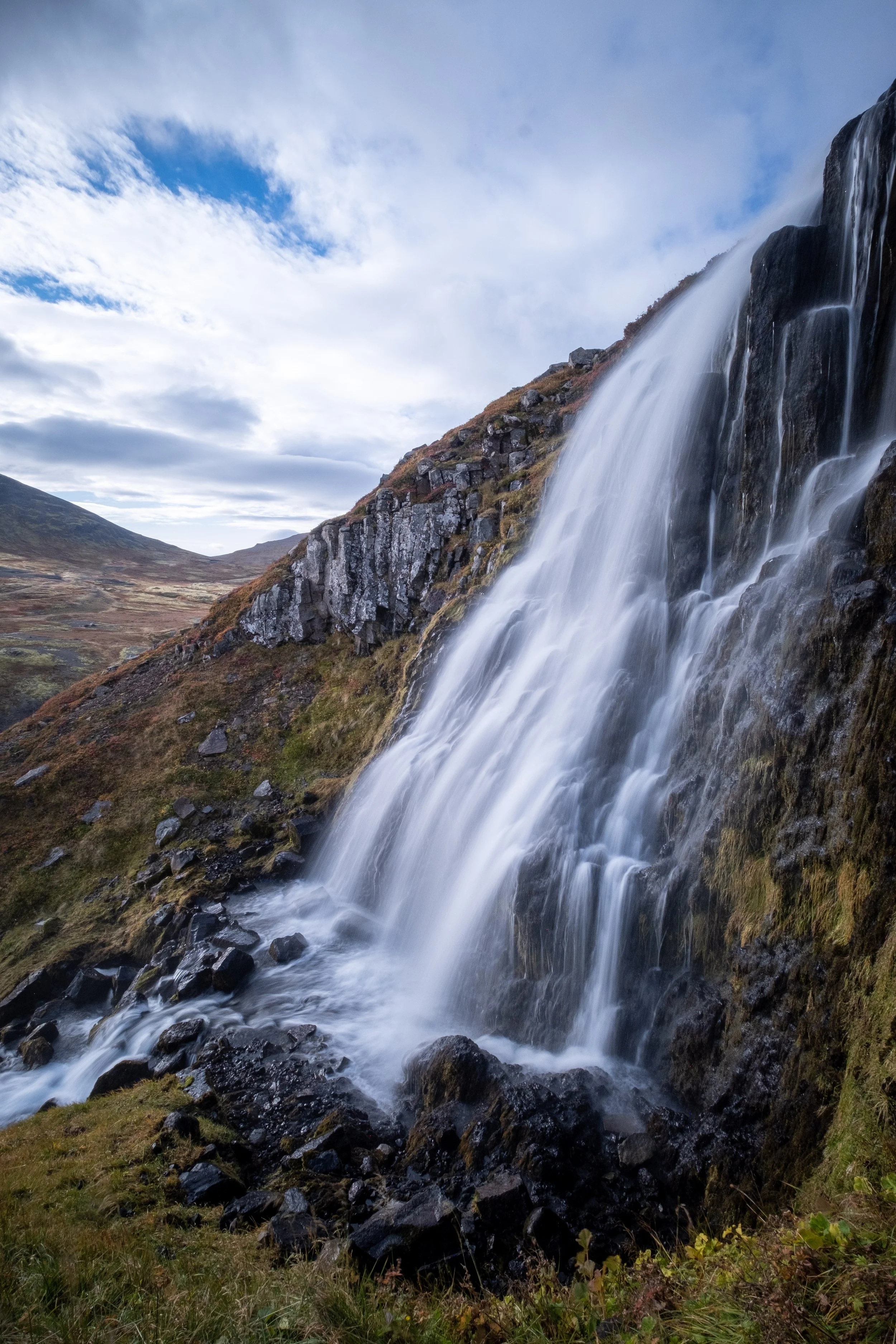 Waterfall in Hraunhafnardalur