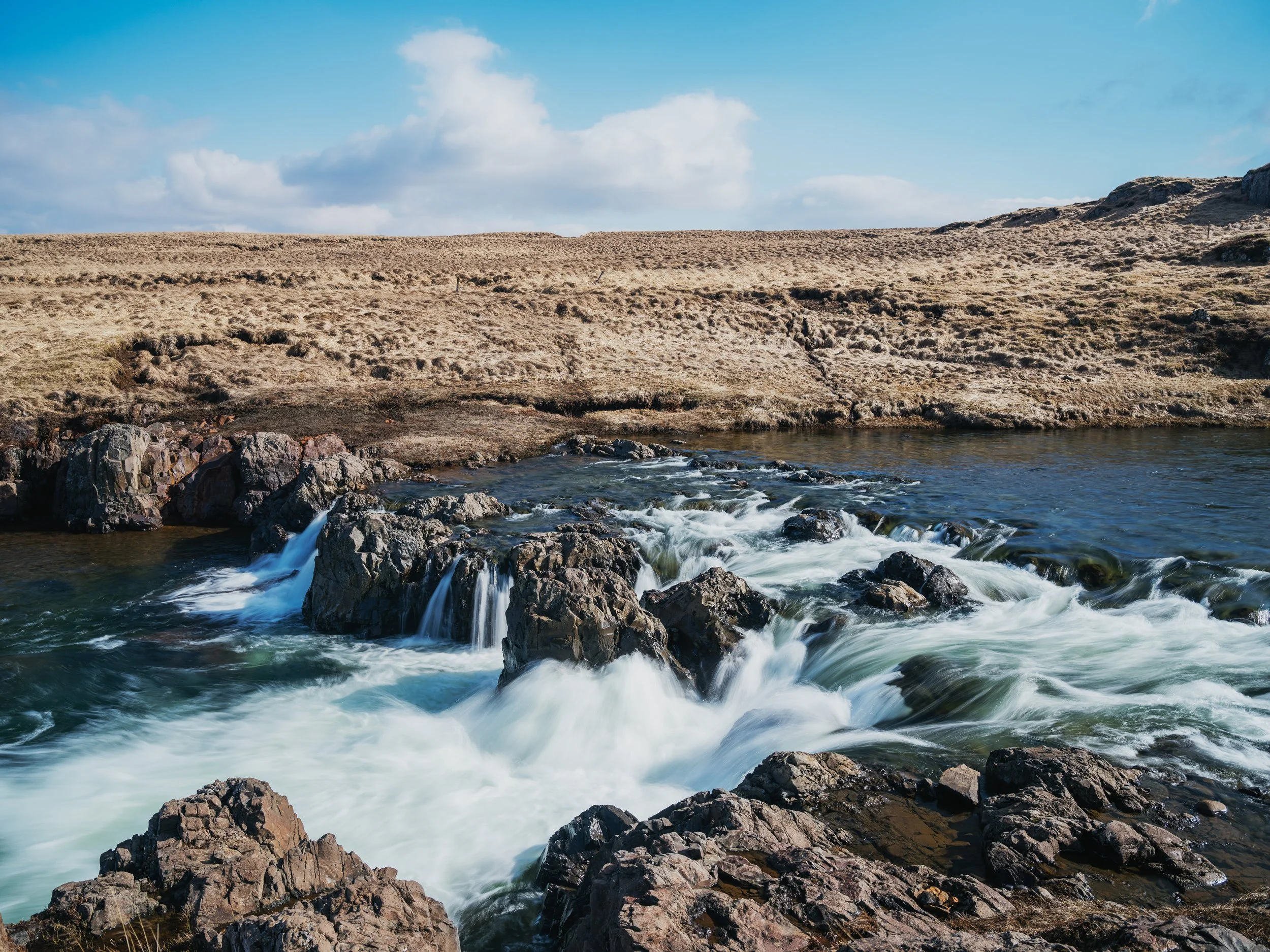Waterfall in Flókadalsá