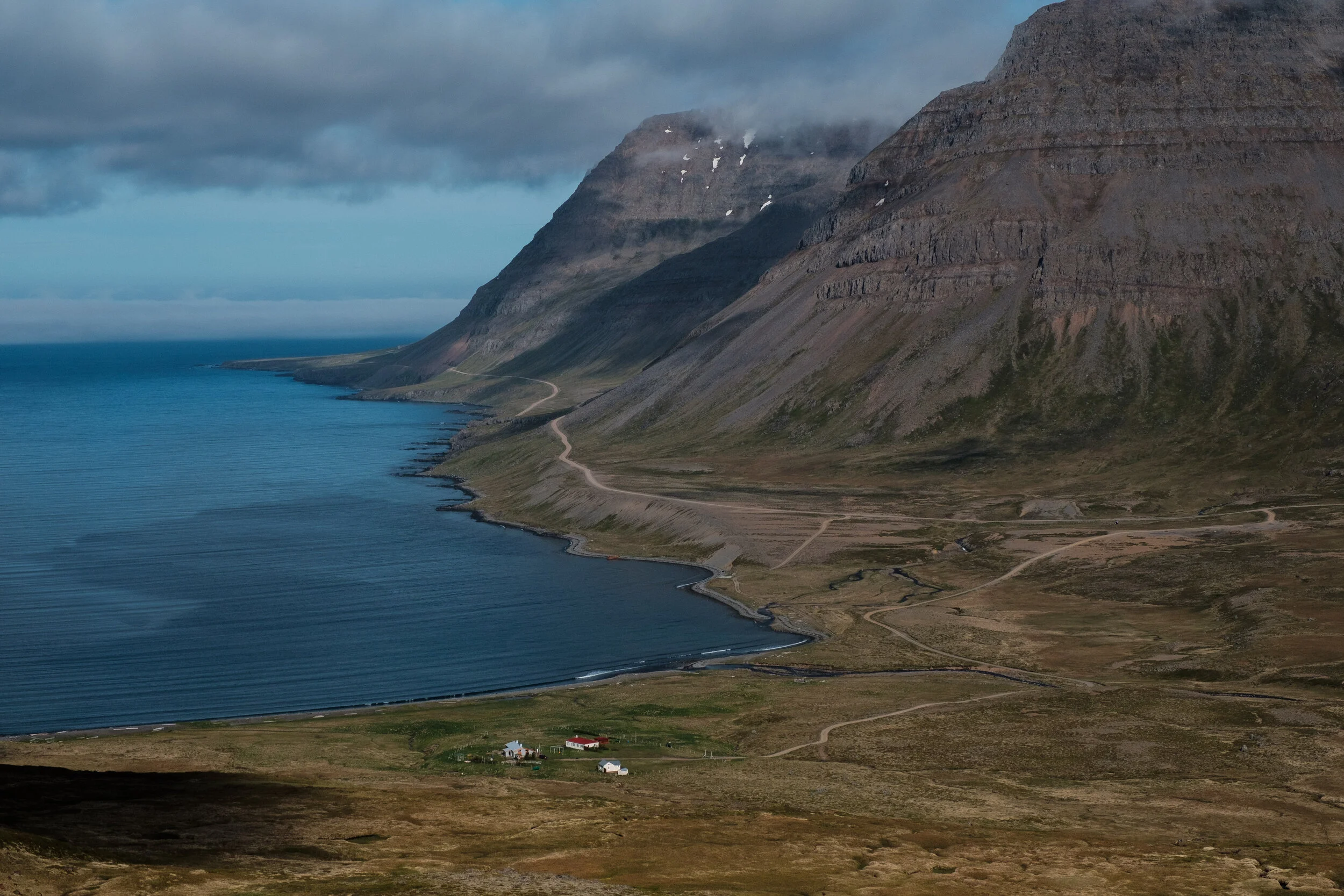 Burstafell (far) and Pottfjall (near)