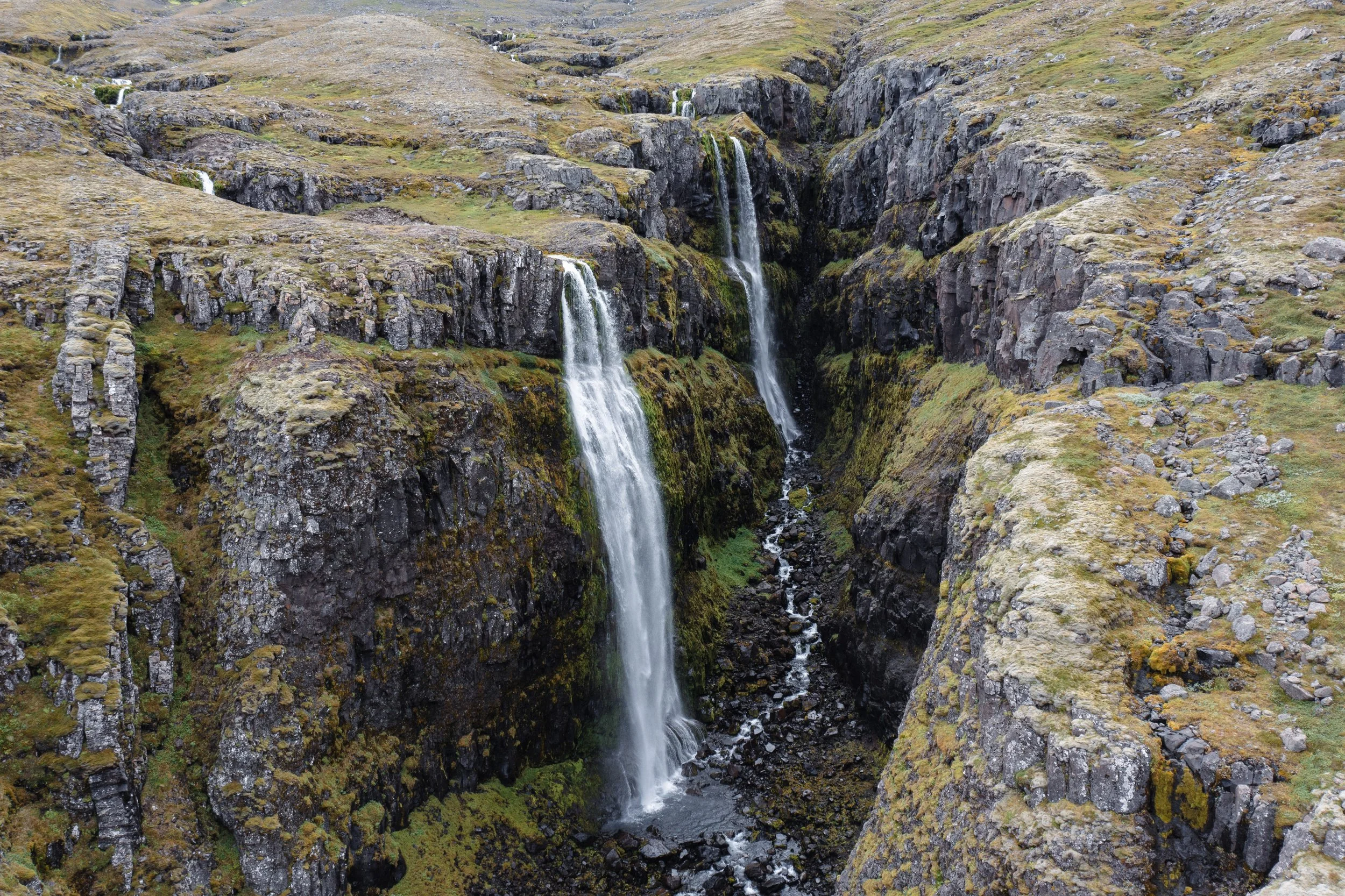 Waterfall in Hrútá