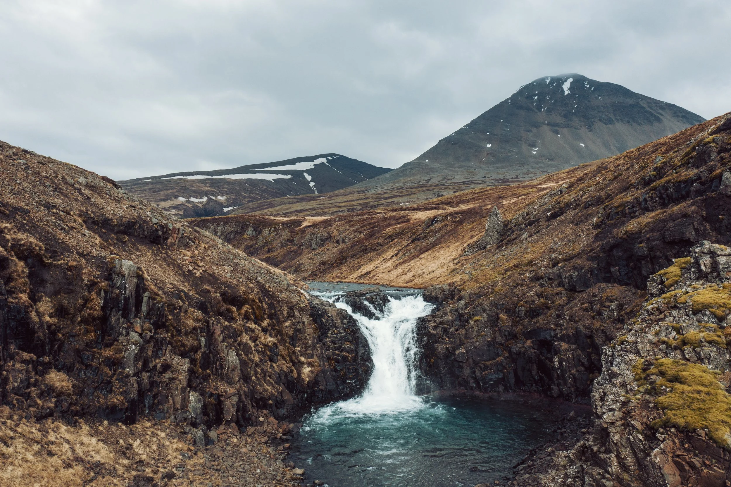 Waterfall in Bjarnardalsá
