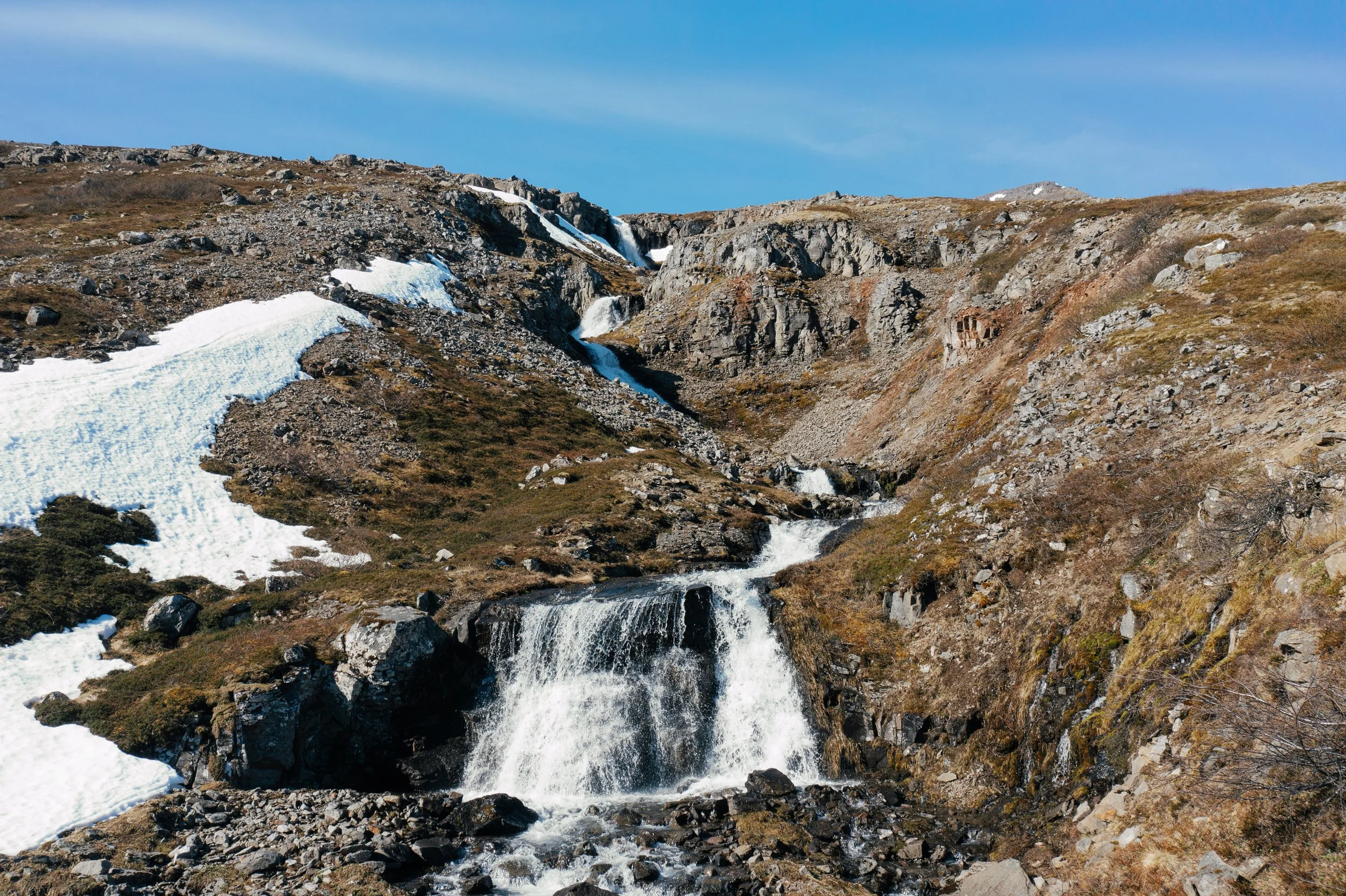 Waterfall in Hattardalur