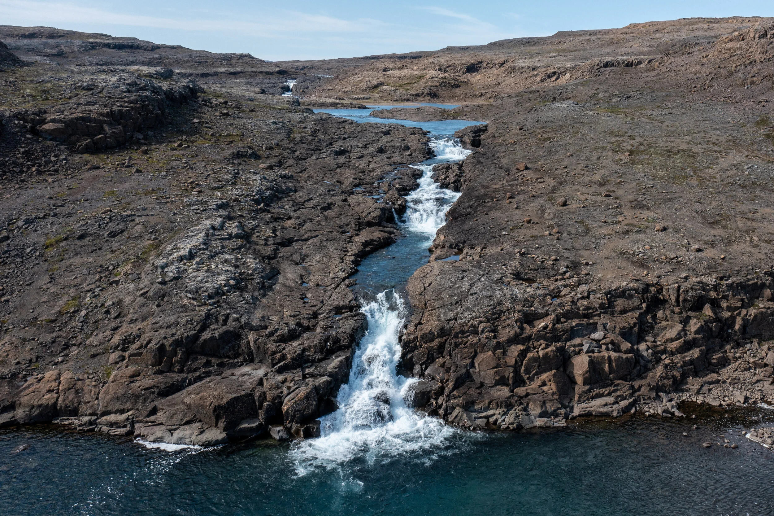 Waterfall in Hvalá