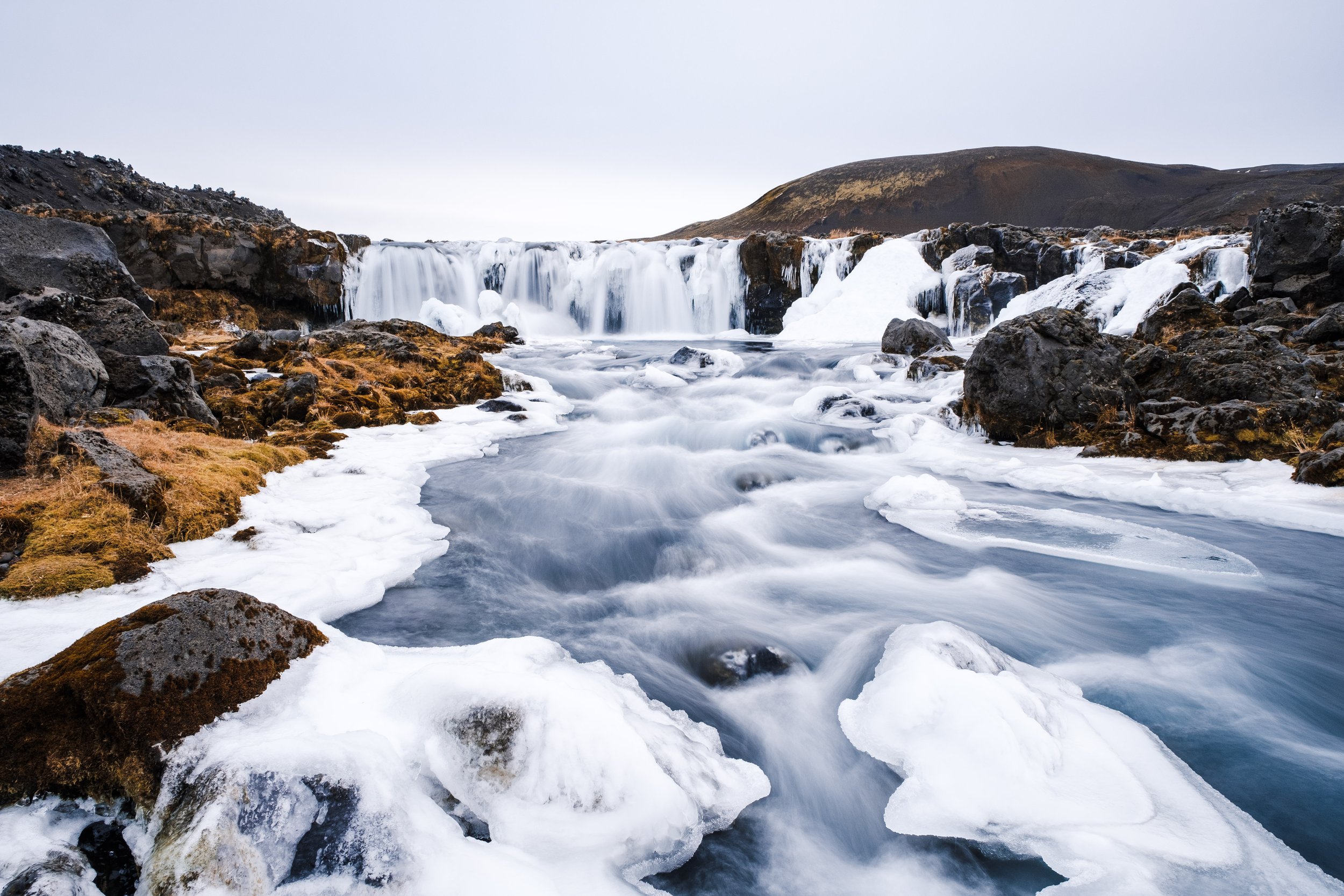 Waterfall in Eystri Rangá