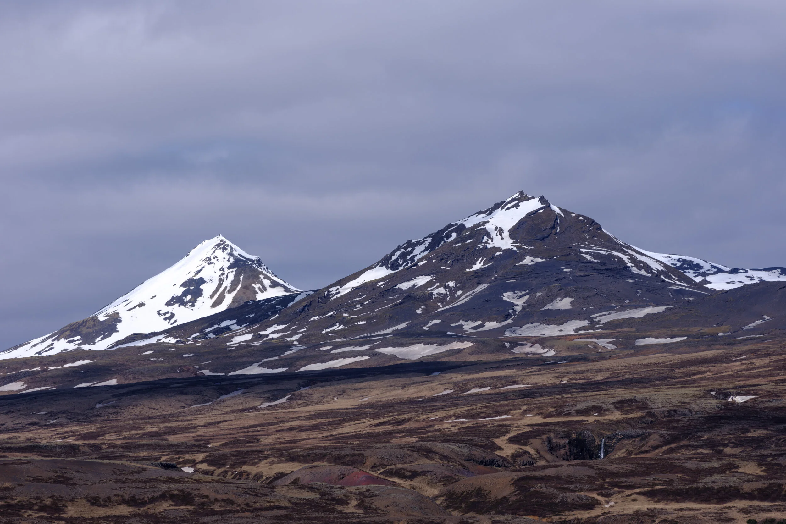 Svartafjall (near) and Skyrtunna (far)