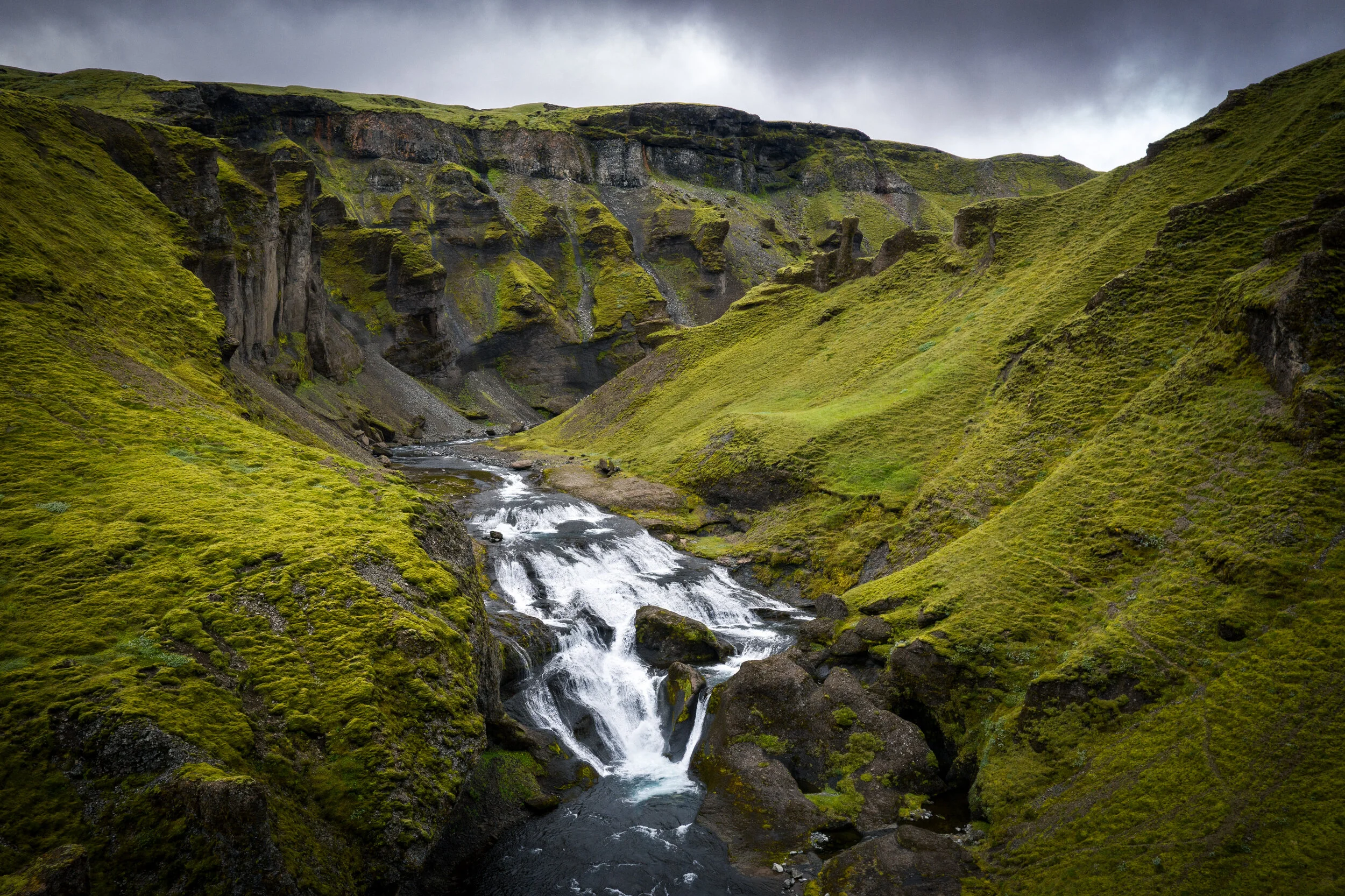 Waterfall in Fjaðrá