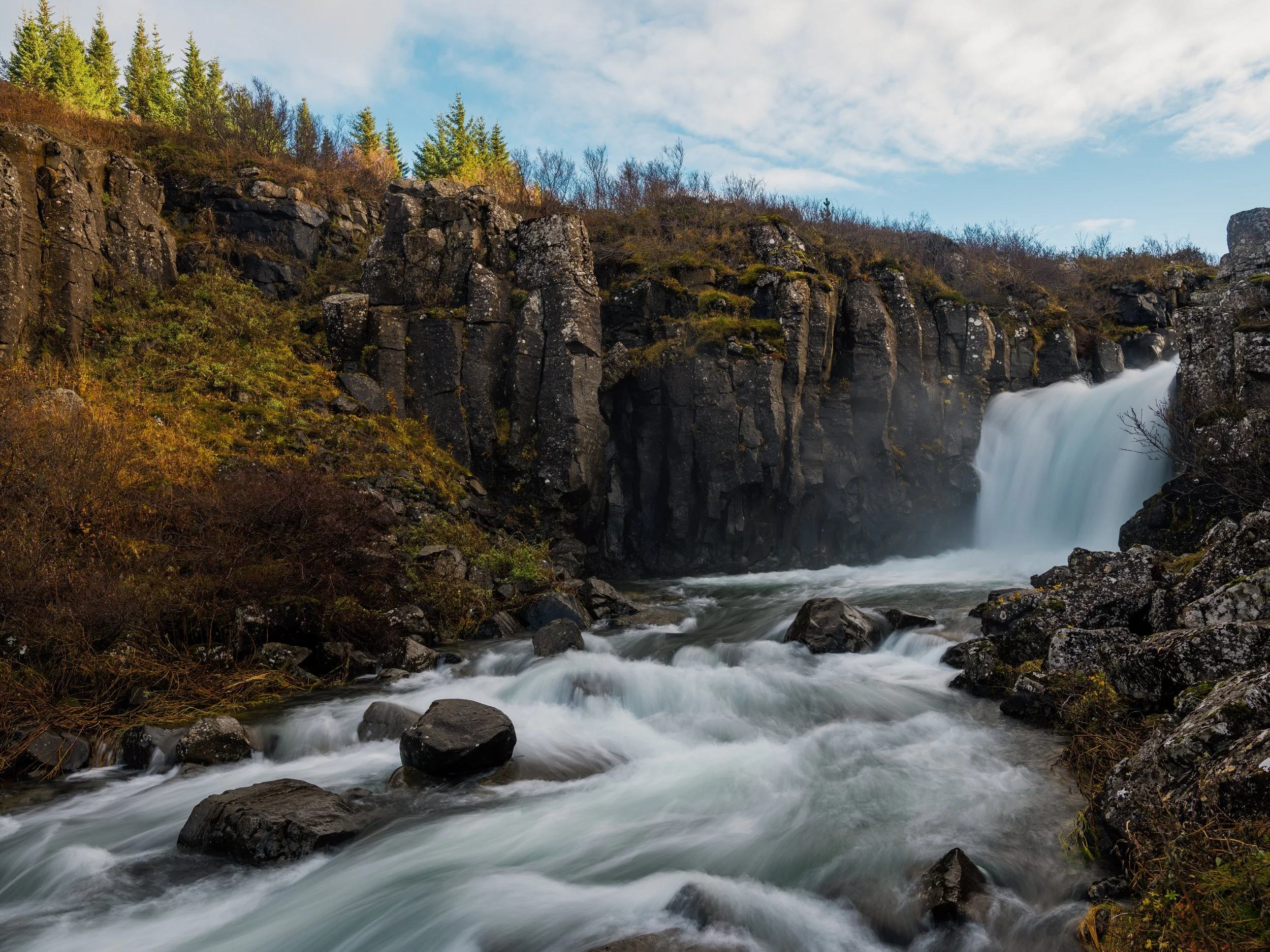 Waterfall in Fossá