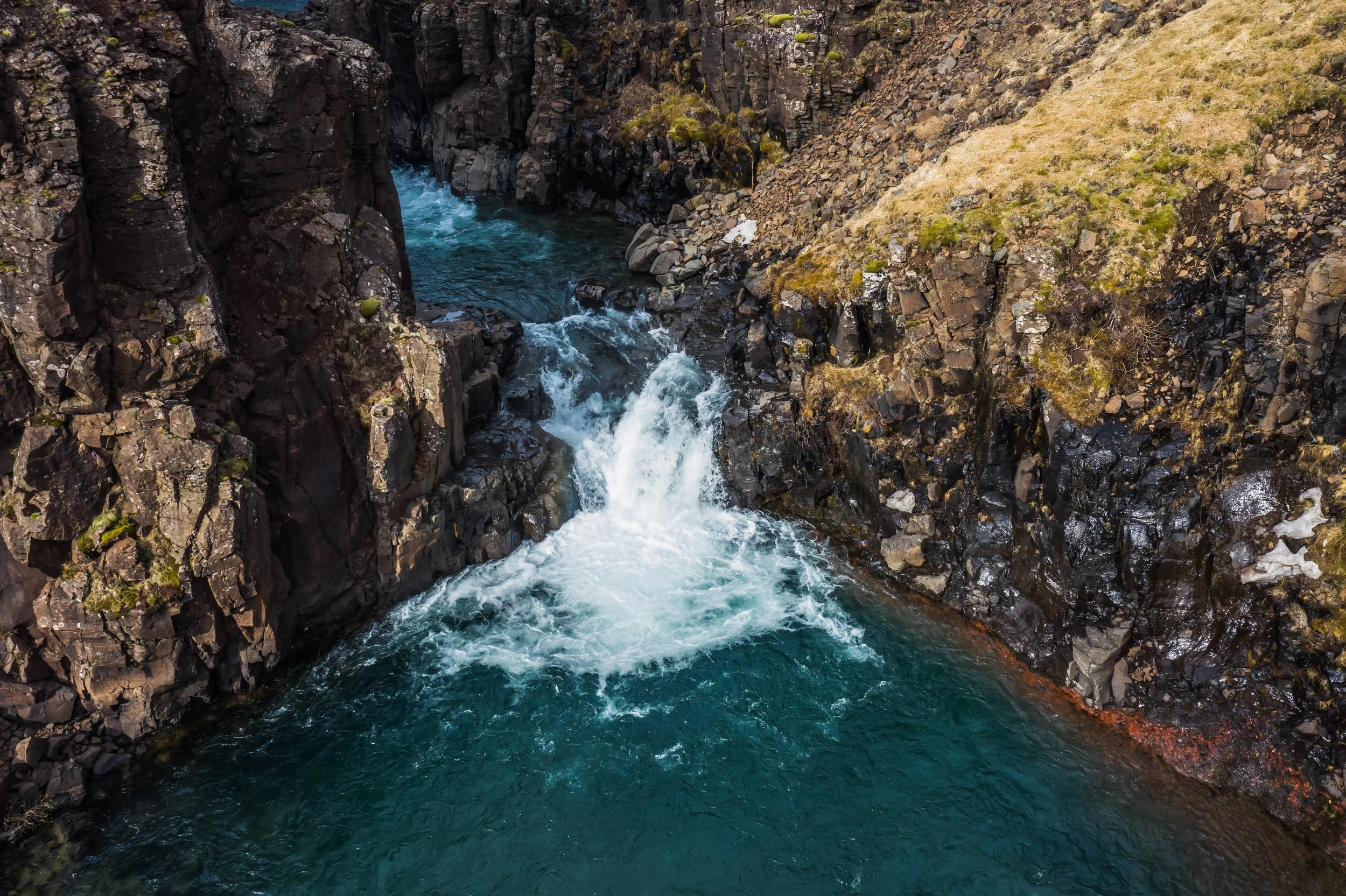 Waterfall in Bjarnadalsá
