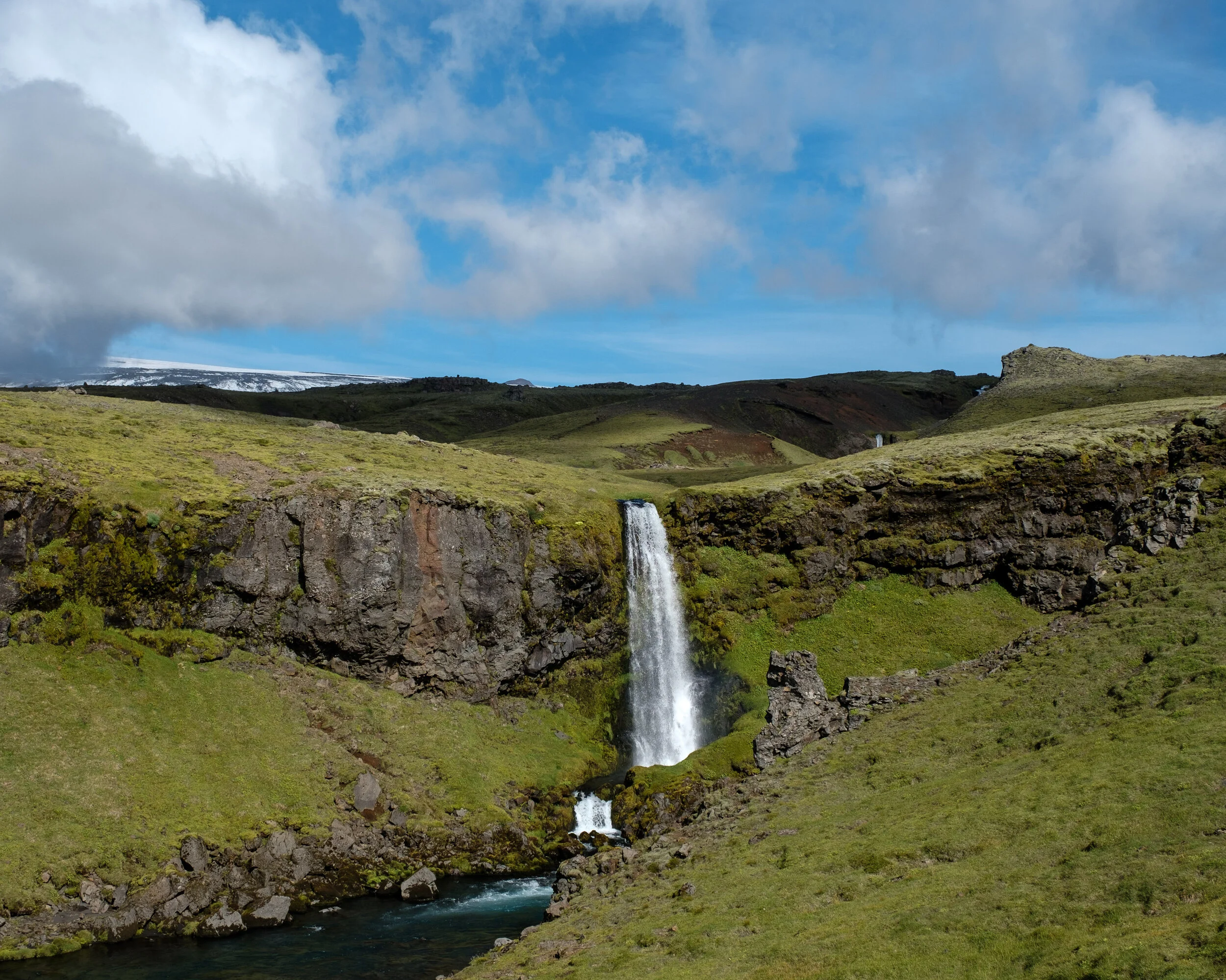 Hornfellsfoss near Skógá