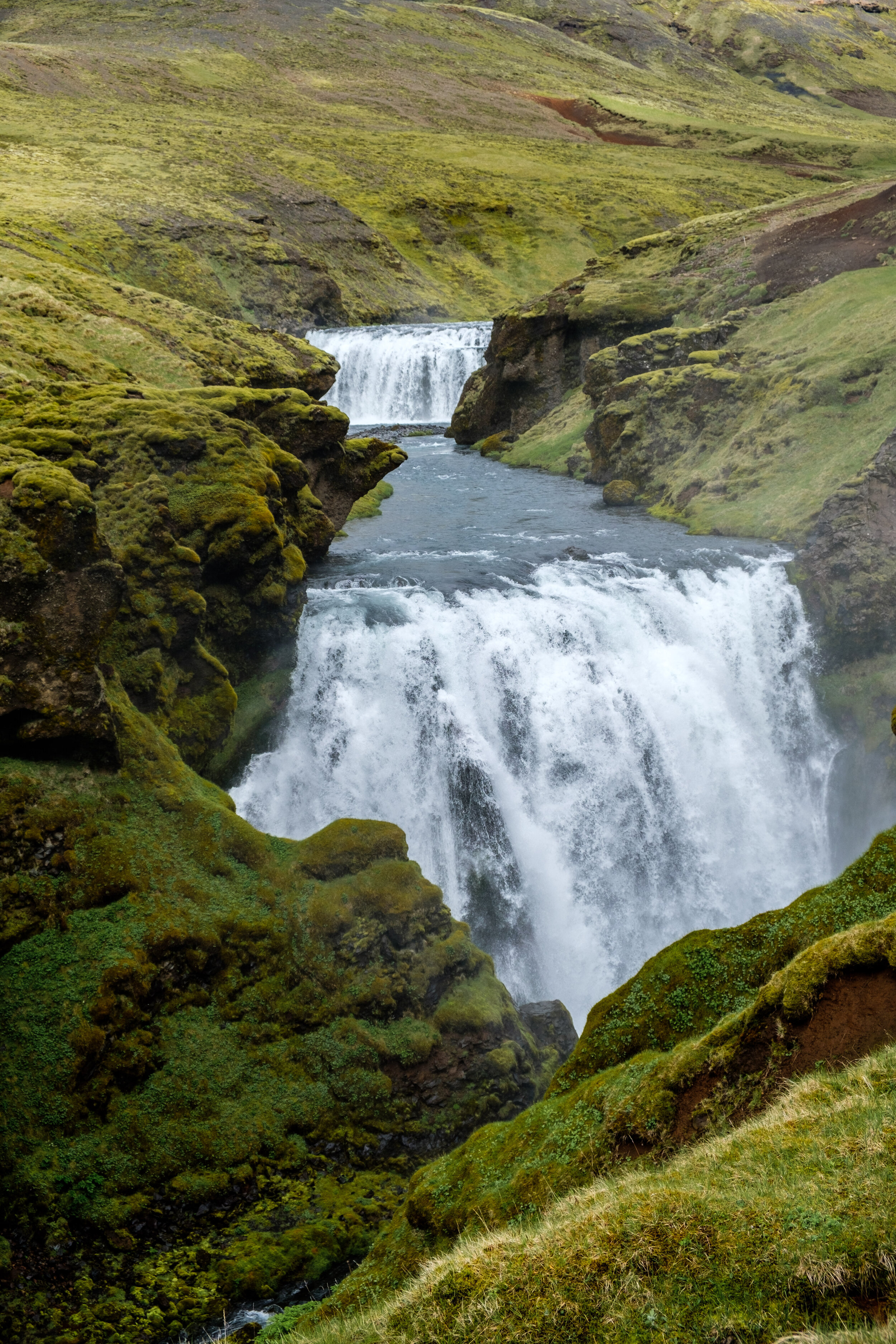 Fremri and Innri Fellsfoss in Skógá