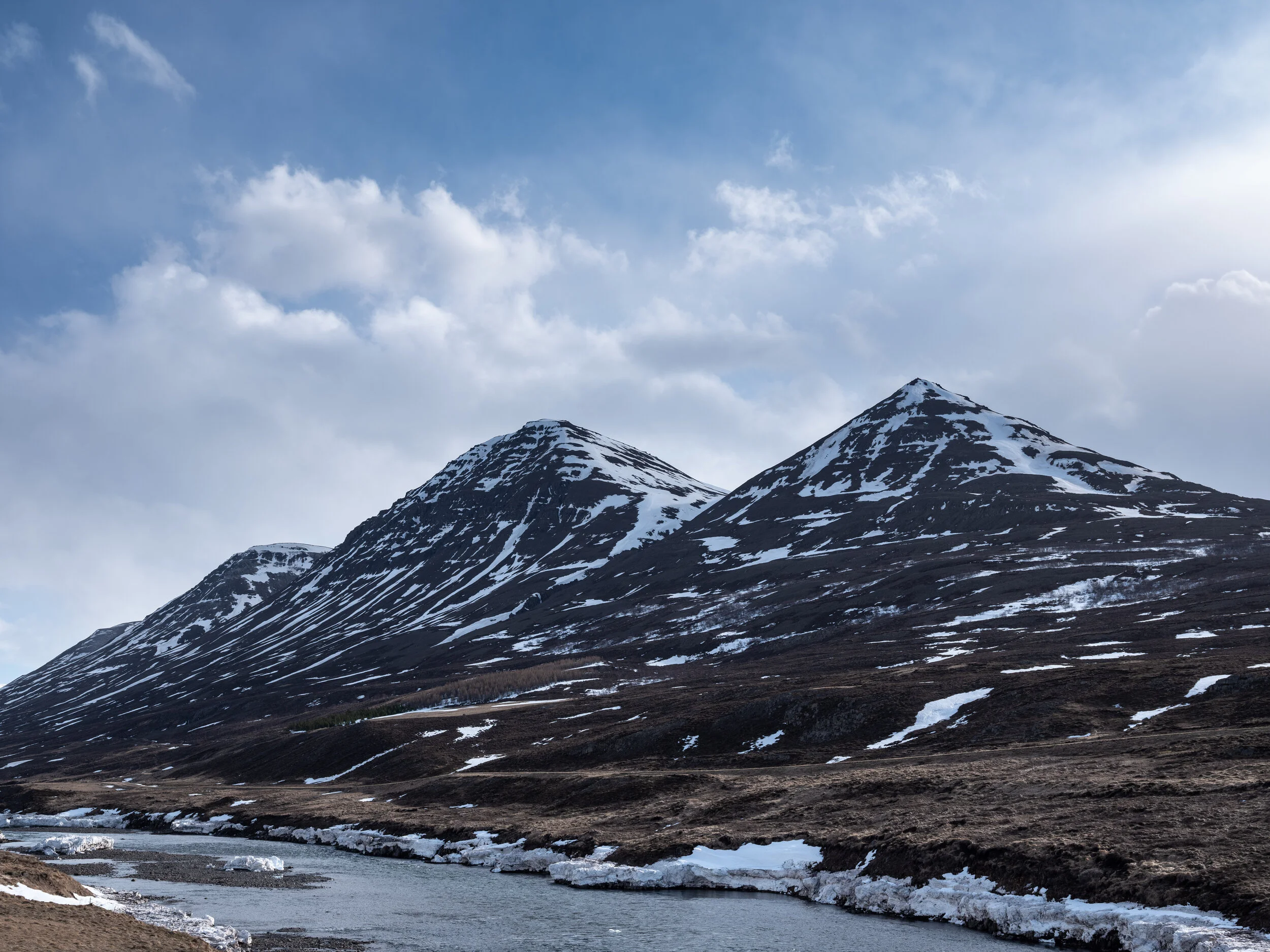 Laufáshnúkur (right), Stórihnúkur (middle), Nónhnúkur (left)
