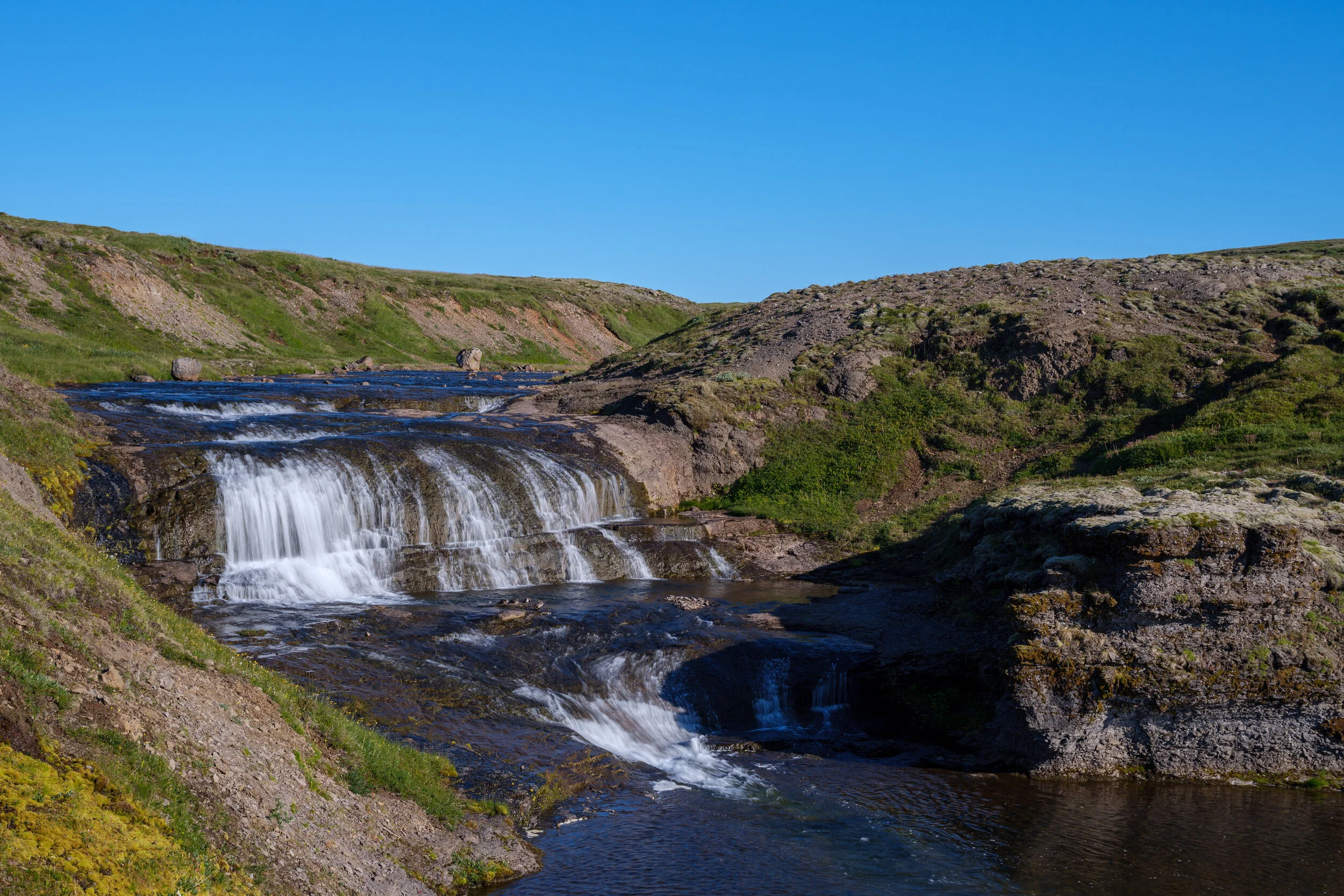 Waterfall above Hvítserkur