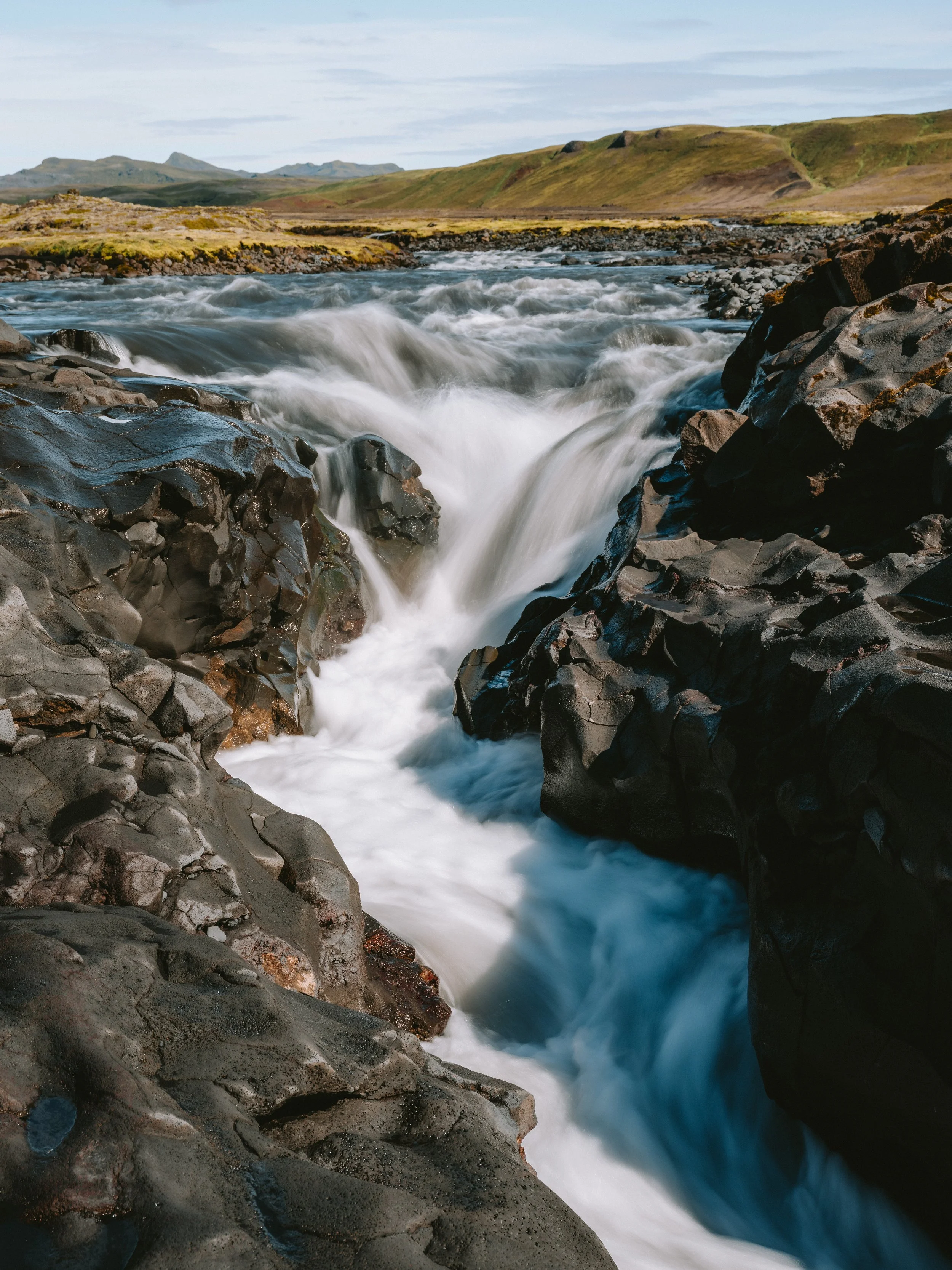 Waterfall in Bláfellsá