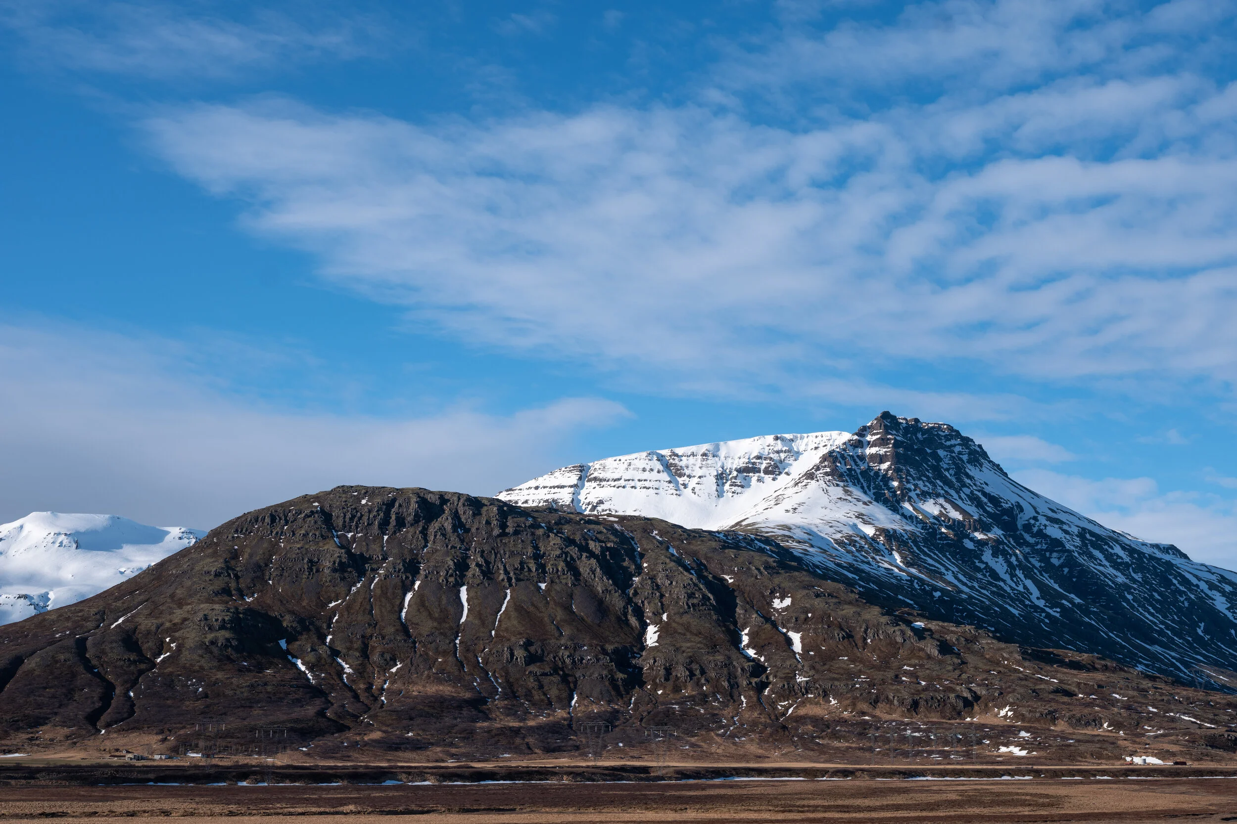 Kollfell (near) and Tröllafjall (far)