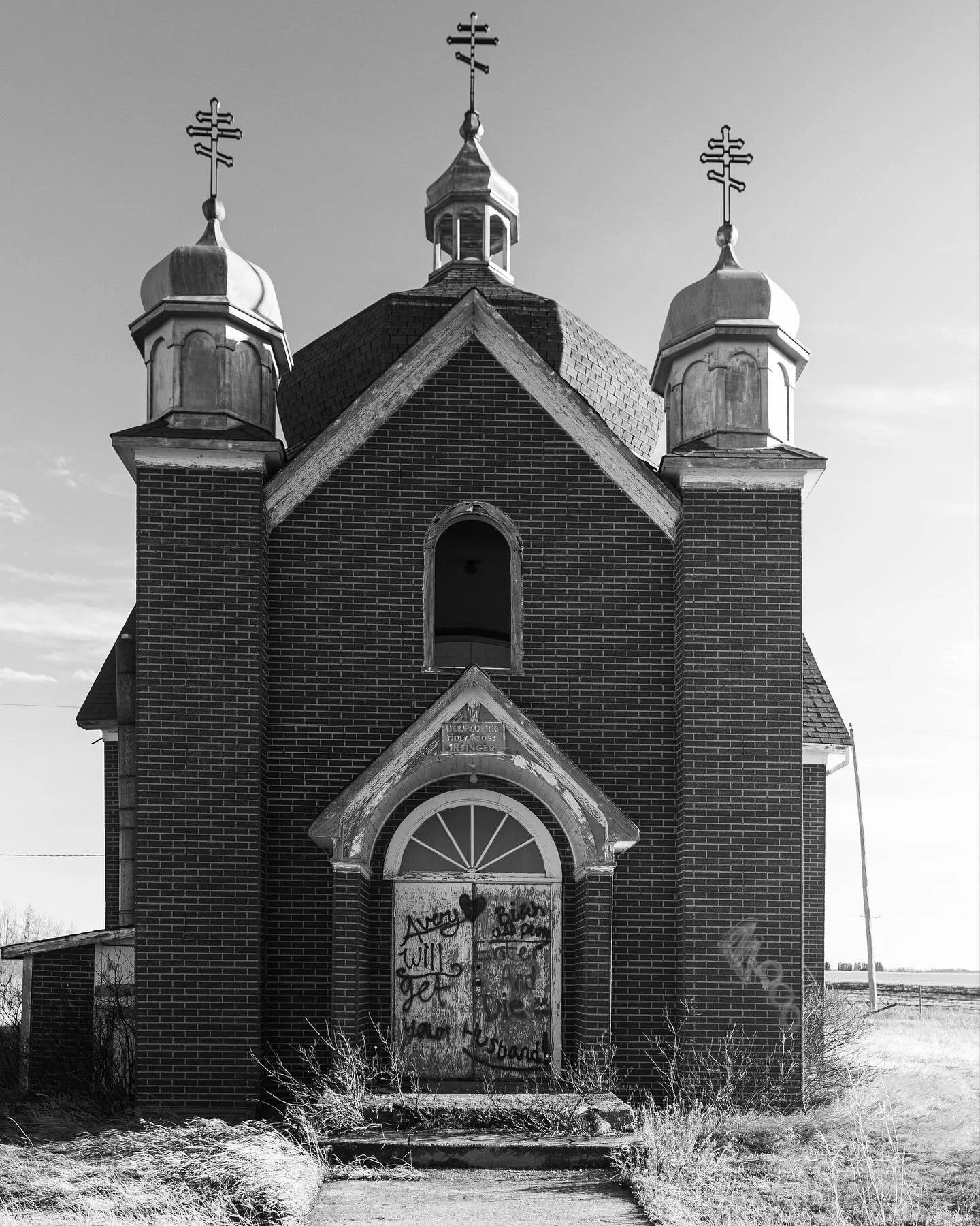 An abandoned old church along my travels today.
