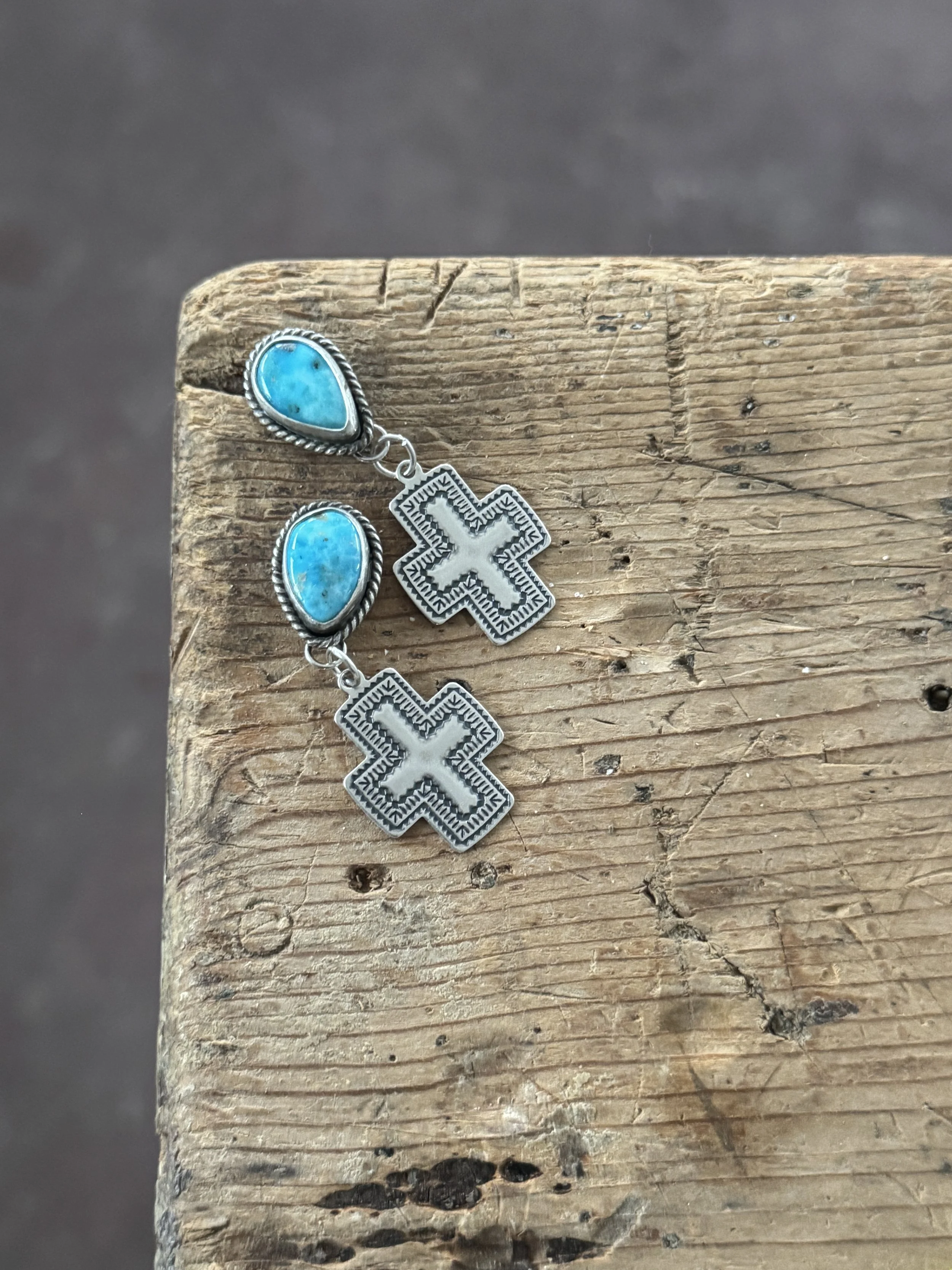 blue bird earrings
