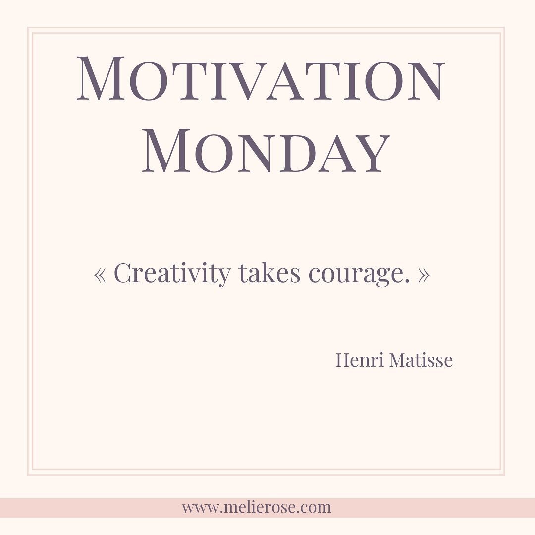 Welcome to Motivation Monday ! ⁠✨
.⁠
Just a reminder that each creation you bring to this world has taken you courage. Years of it ! Even decades, just to get where you are in your creative journey.⁠
.⁠
And nothing would have been possible if you did